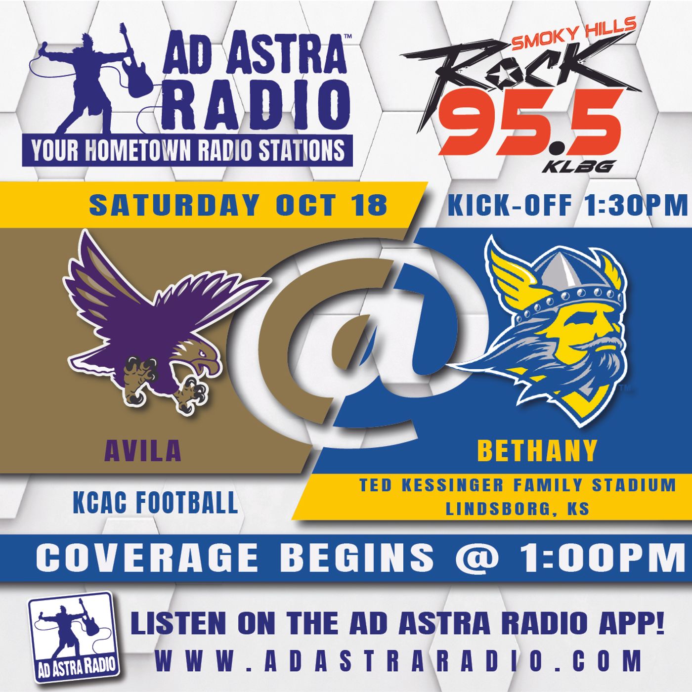 Bethany Swedes hosts Avila Eagles Football (October 18, 2025) episode artwork