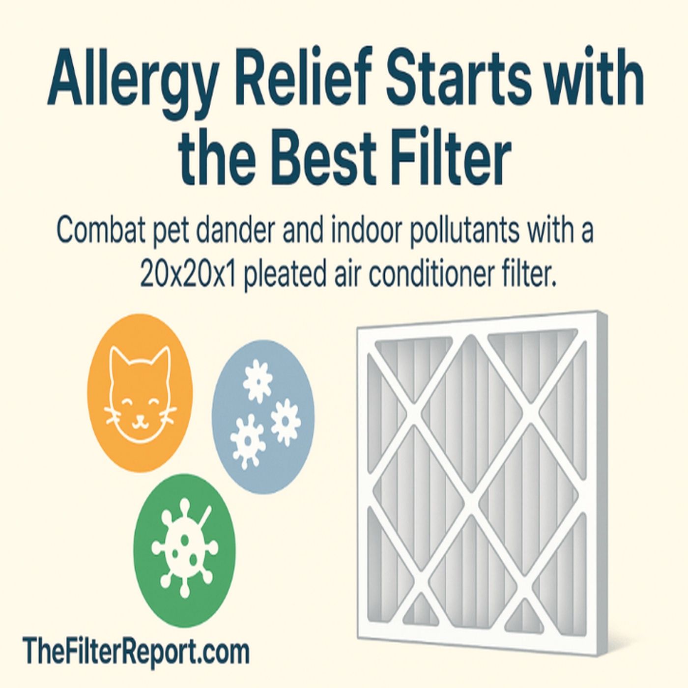 Allergy Relief Starts with the Best 20x20x1 Pleated Air Conditioner Filter – Combat Pet Dander and Indoor Pollutants episode artwork