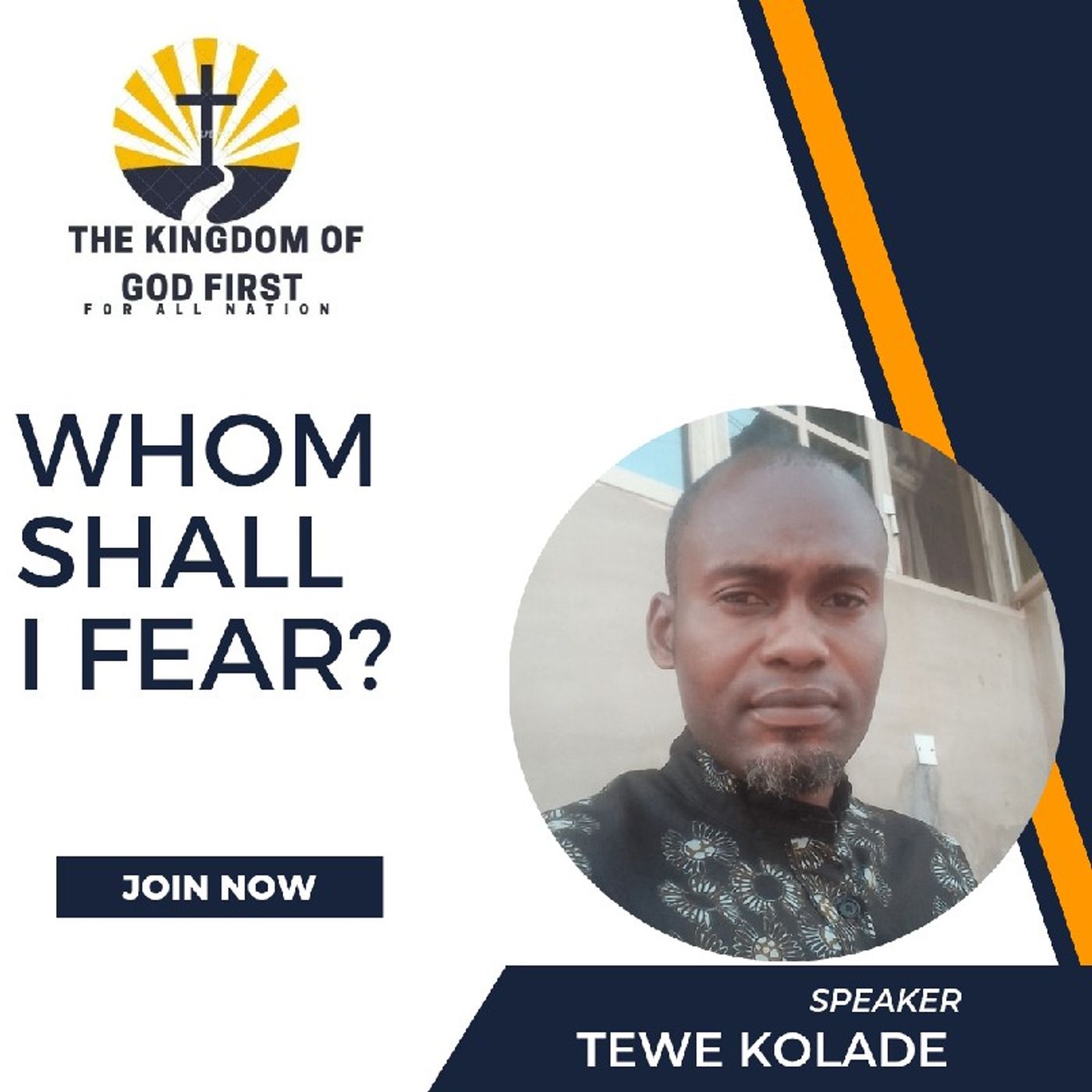 WHOM SHALL I FEAR?