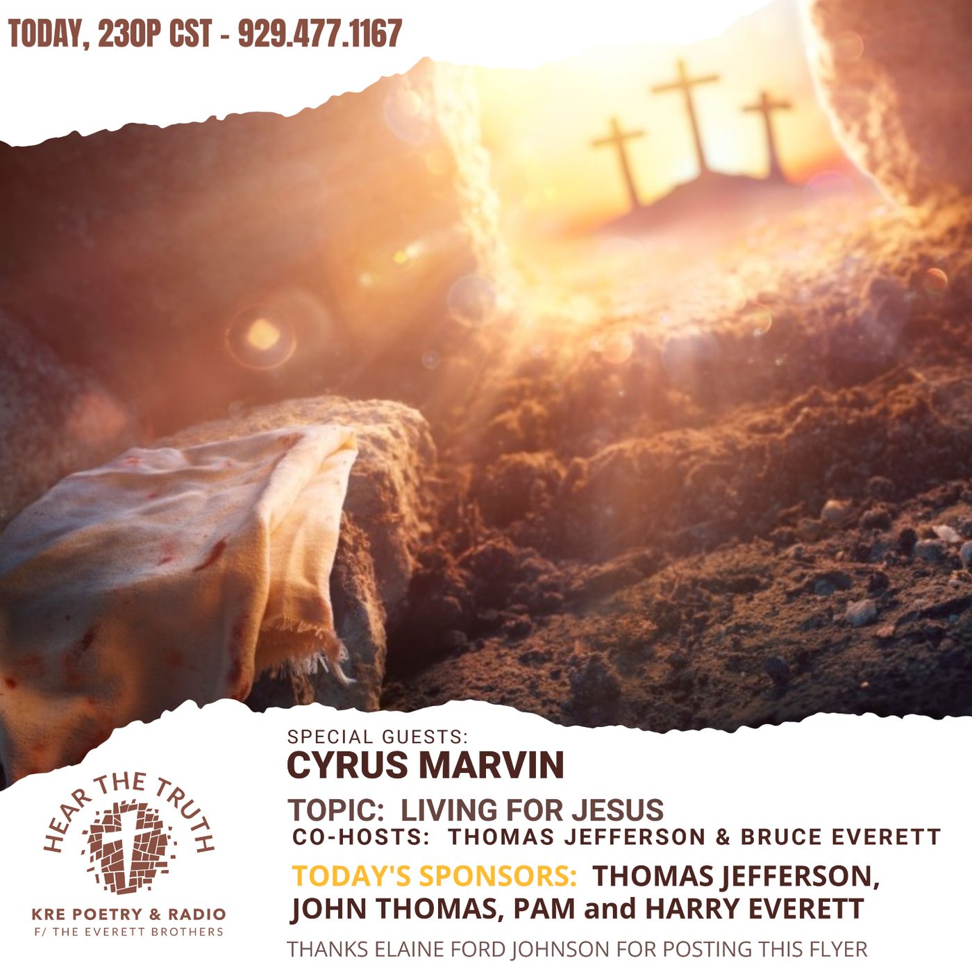KRE POETRY AND RADIO - EP 92 (GUEST:  CYRUS MARVIN, PT 2 of 2) episode artwork