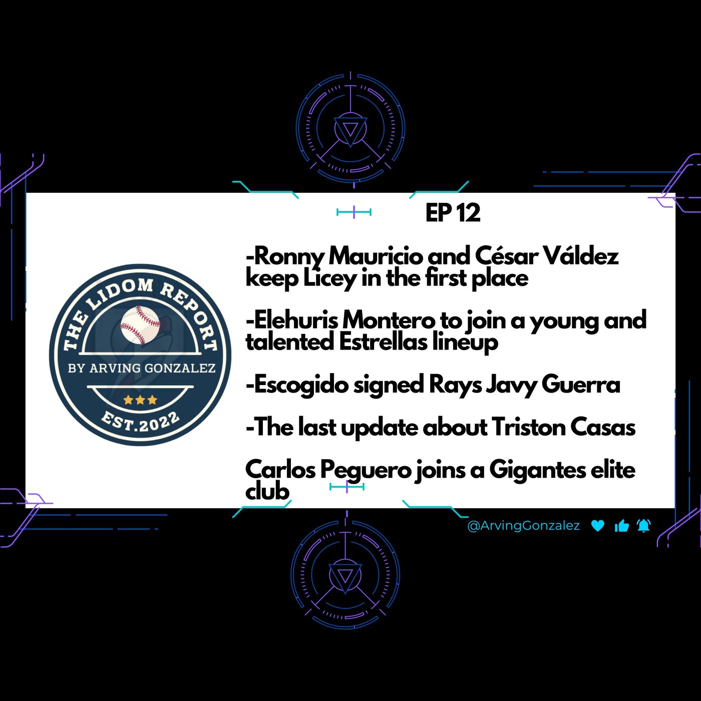 EP 12: Ronny Mauricio and César Váldez keep Licey in the 1st place, Elehuris Montero to join Estrellas