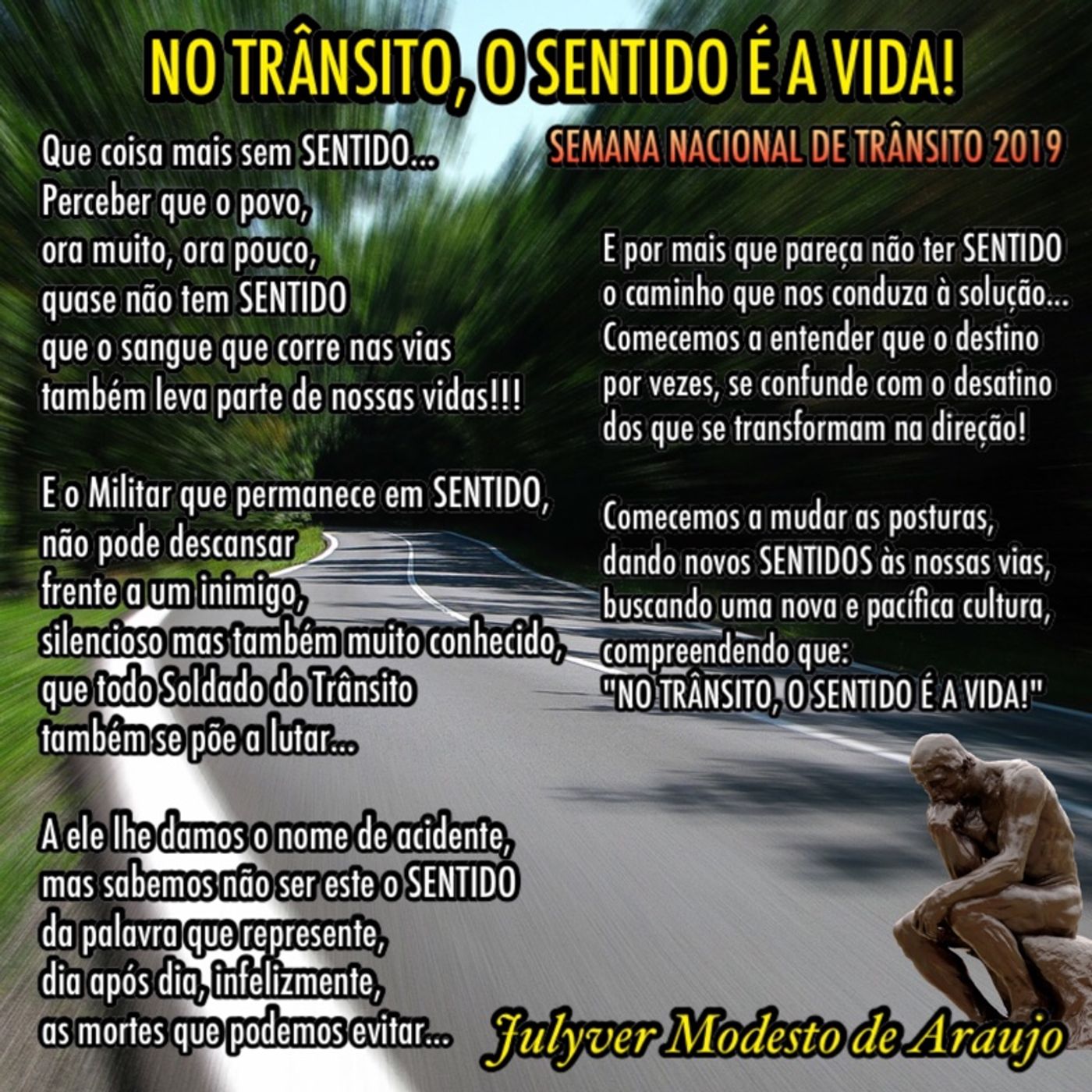 Trânsito, por Julyver Modesto
