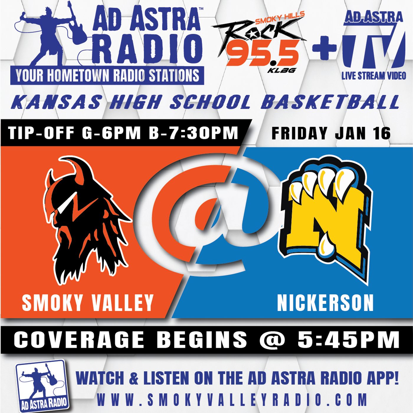 Smoky Valley Vikings at Nickerson Panthers High School Basketball (January 16, 2026) episode artwork