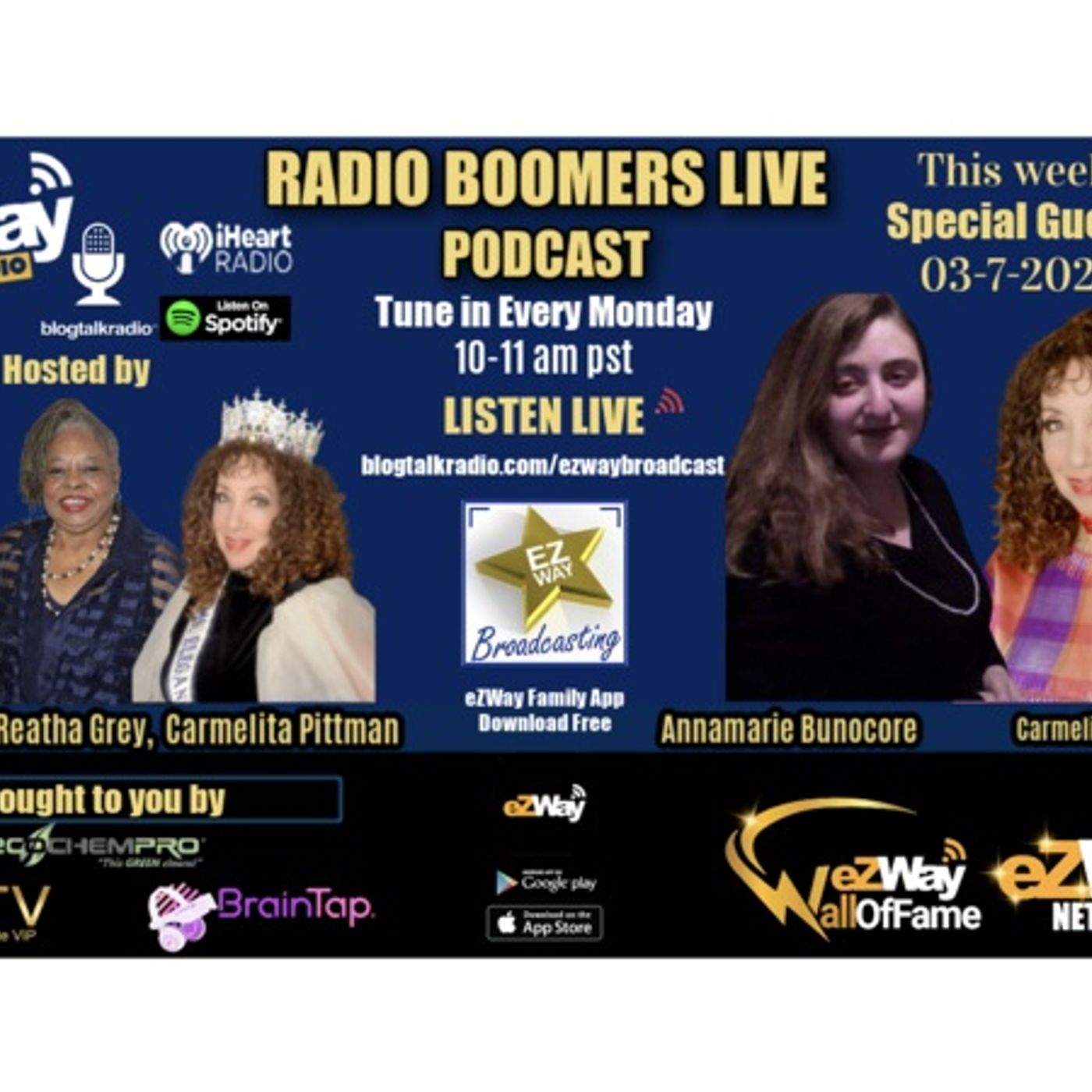 eZWay Network RBL 03/7/22 S:9 EP: 84 FEAT: Annamarie Bunocore/Carmelita Pittman episode artwork