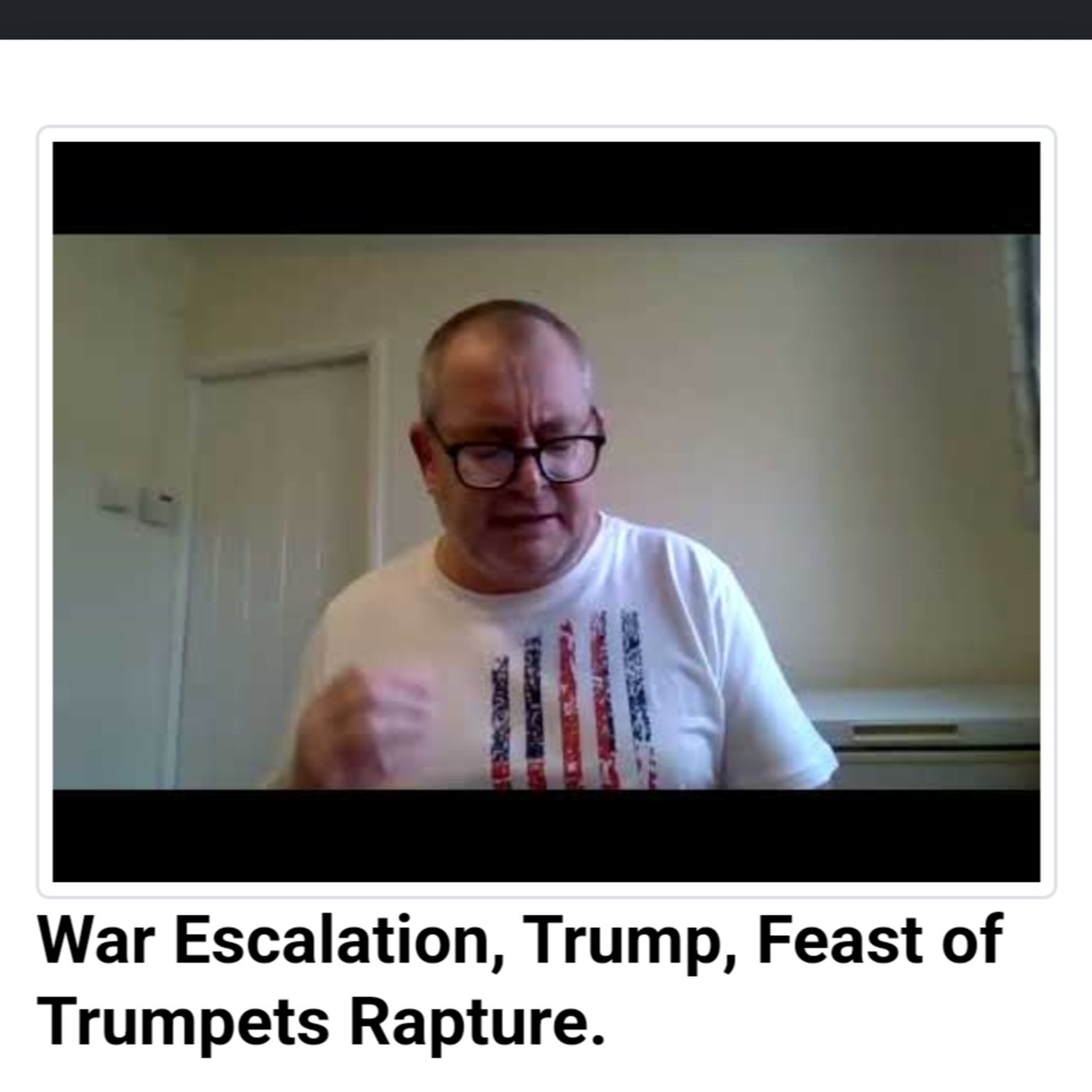 War Escalation, Trump, Feast of Trumpets Rapture episode artwork