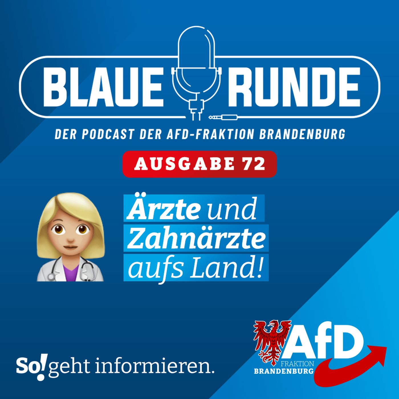 Ärzte und Zahnärzte aufs Land! | Die BLAUE RUNDE, Ausgabe 72/23 vom 09. September 2023 episode artwork