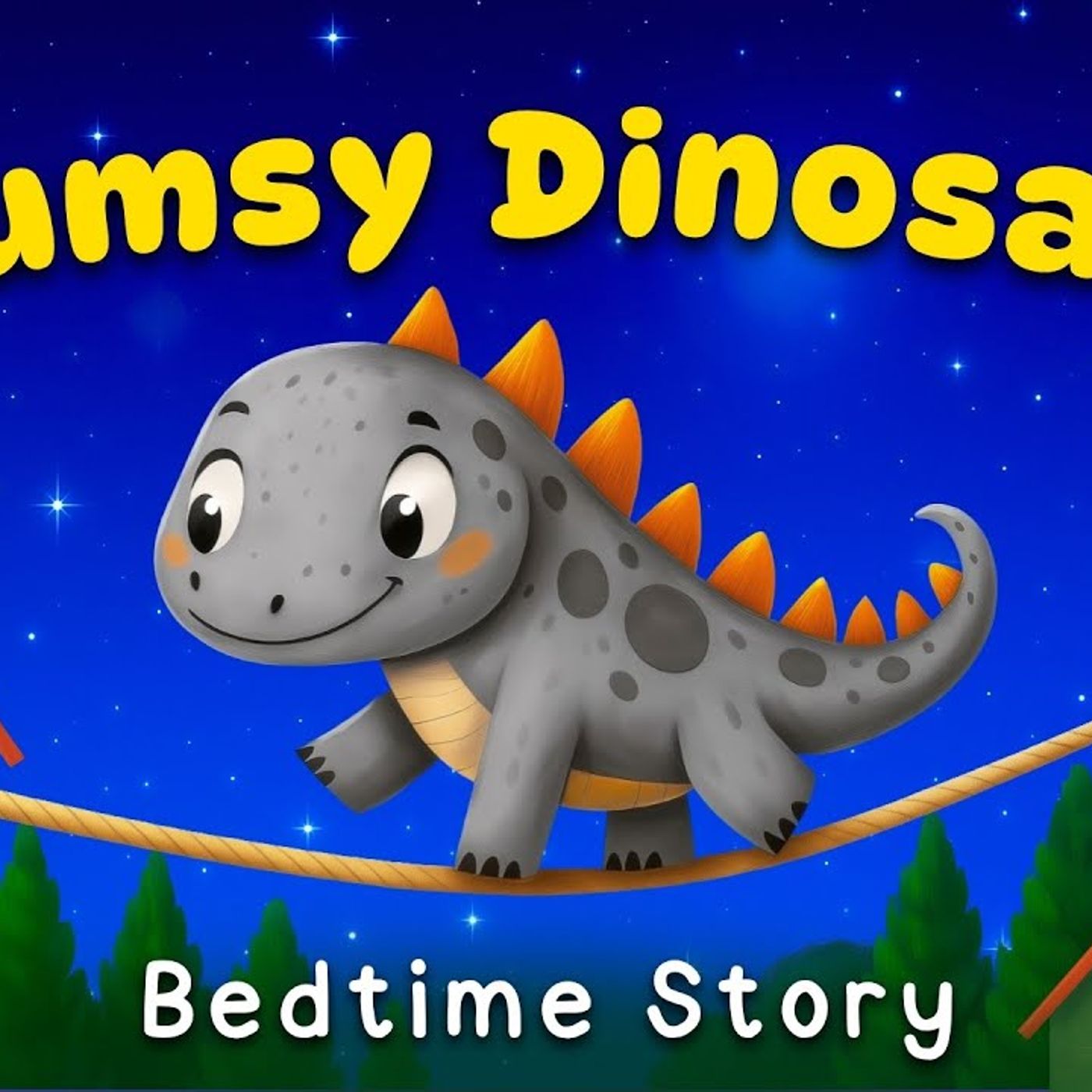 The Clumsy Dinosaur 🦖💜 Relaxing Bedtime Story For Kids 💤(M4A_128K) episode artwork