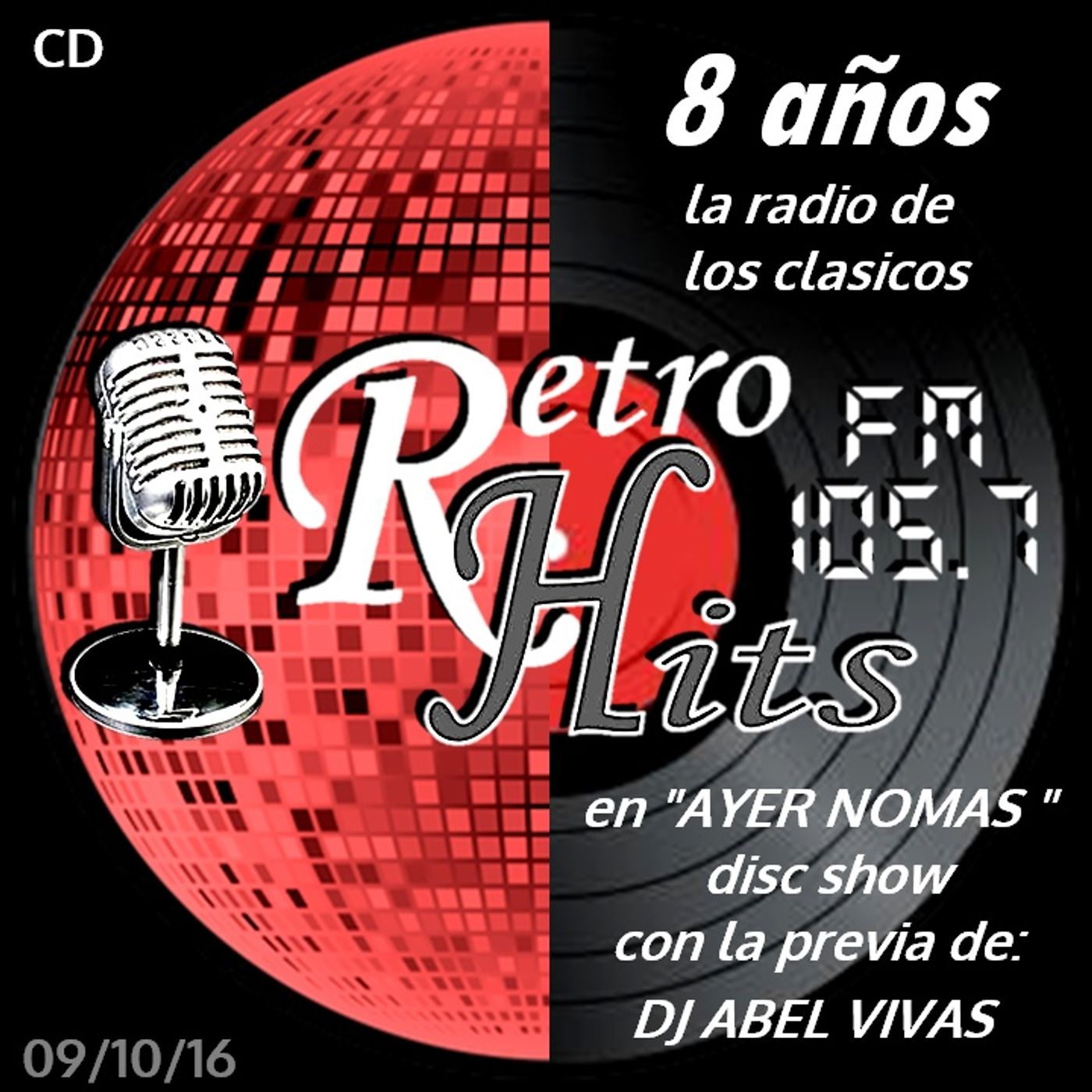 PREVIA EN AYER NOMAS - 09-10-2016 - DJ ABEL VIVAS episode artwork