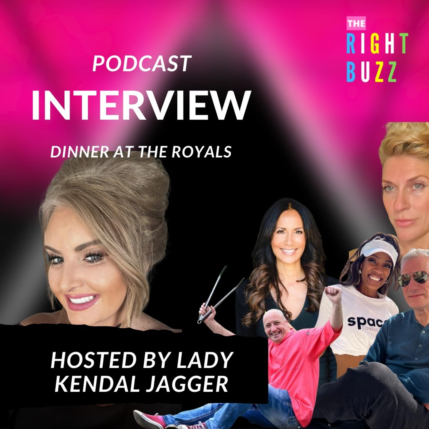 LKJ with chef to the royal family with VIP guests