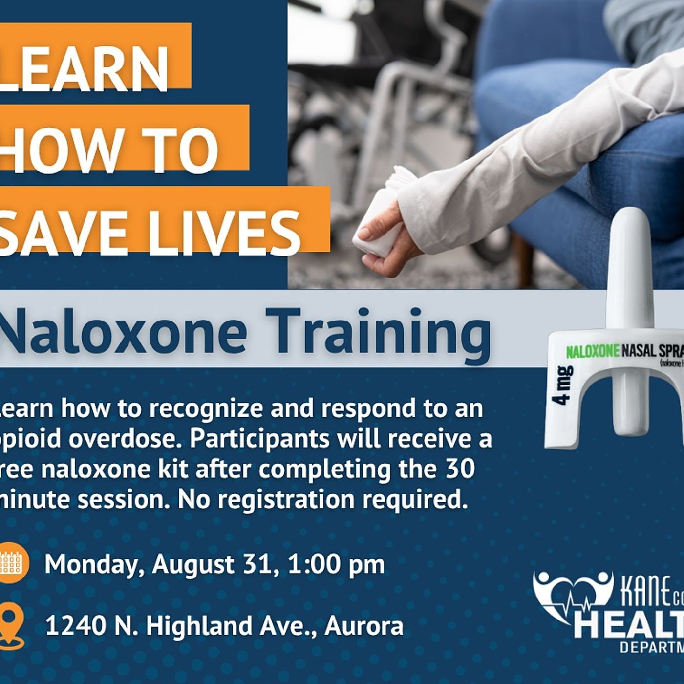 Kane County Health Department offers naloxone training to reverse opioid overdoses episode artwork