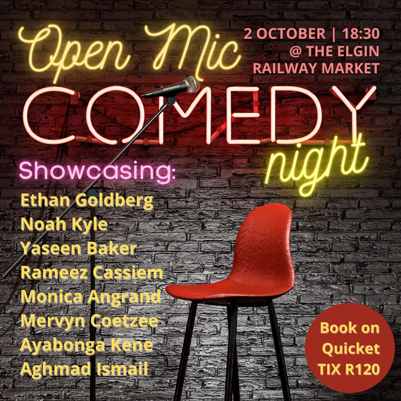 Comedy Night at the Elgin Railway Market episode artwork