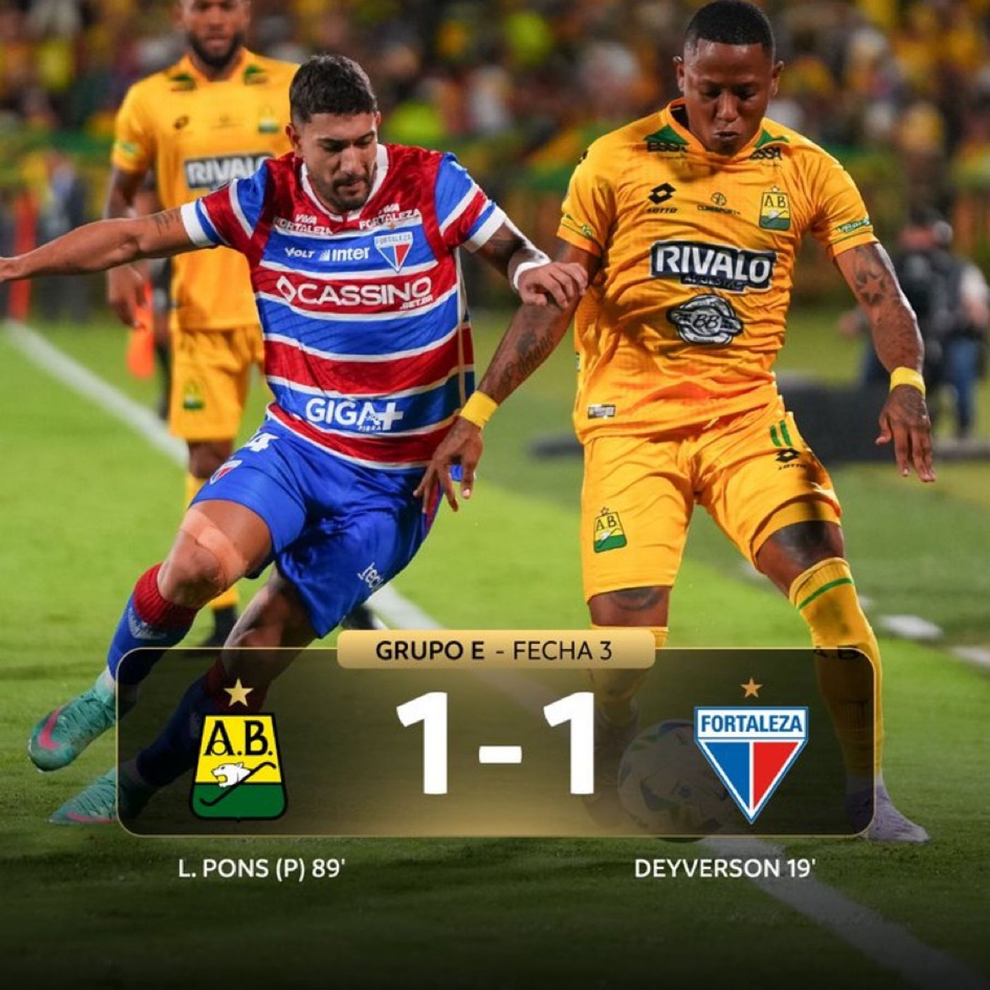 Corazón leopardo. Empate Libertador, 1-1 con Fortaleza de local.