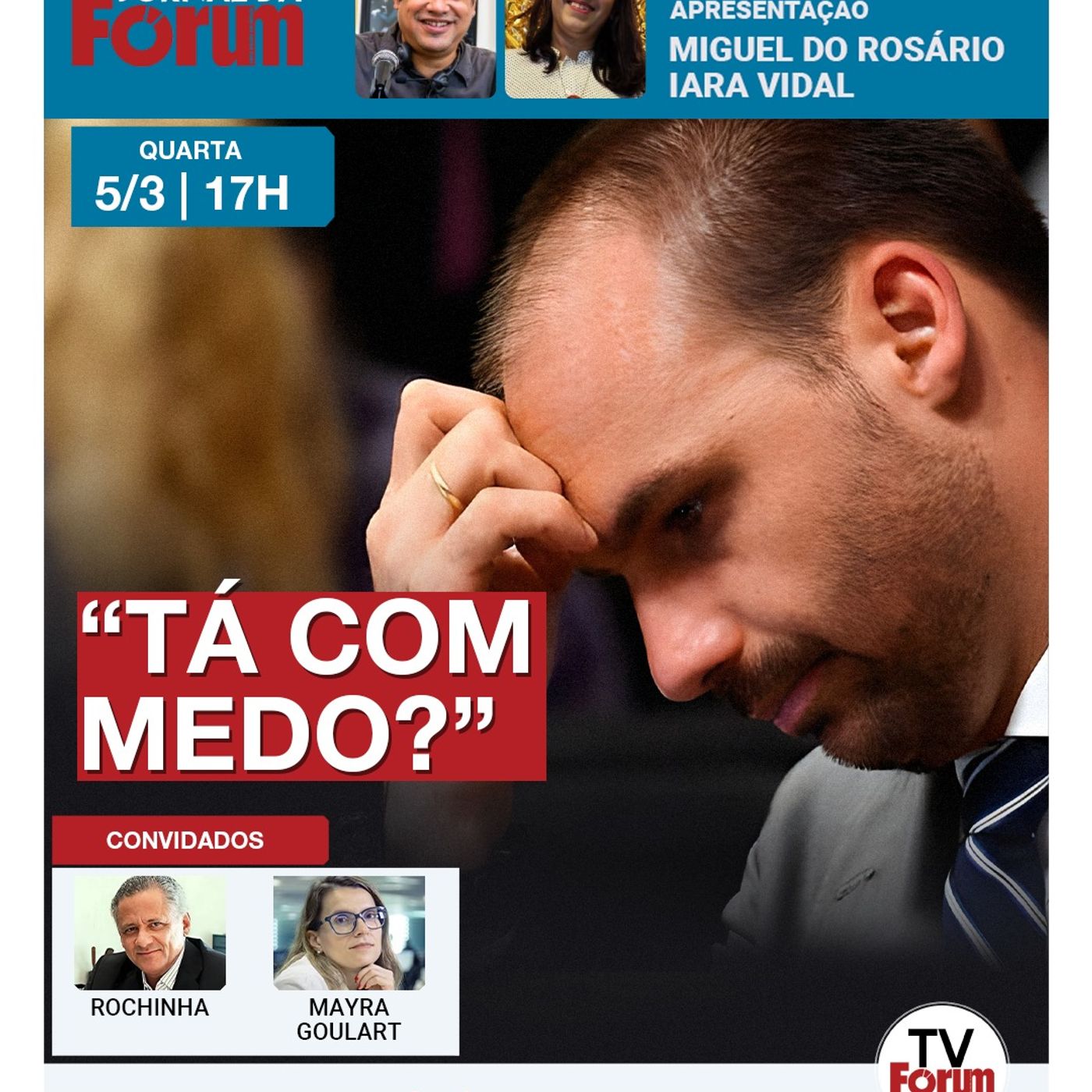Apavorado, Eduardo Bolsonaro cogita se exilar nos EUA | 05.03.25 episode artwork