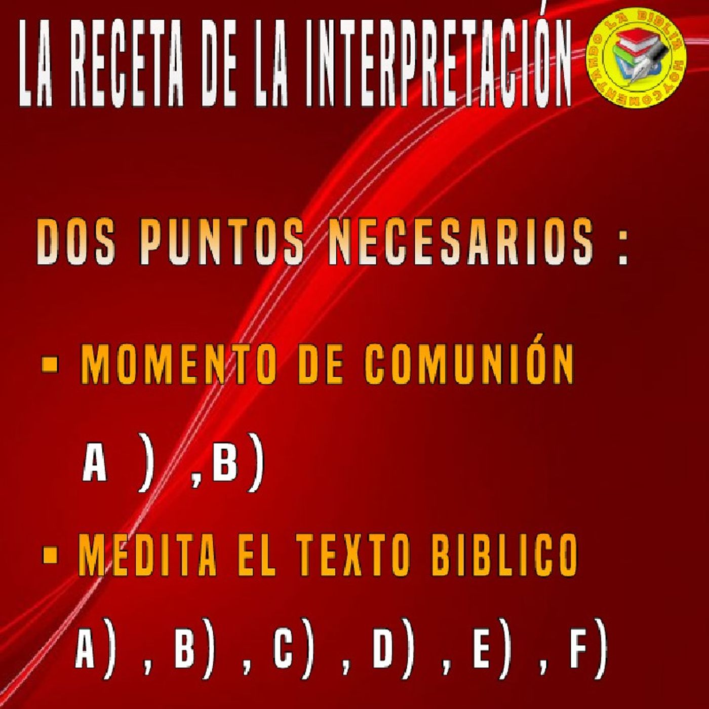 COMENTANDO LA BIBLIA HOY
