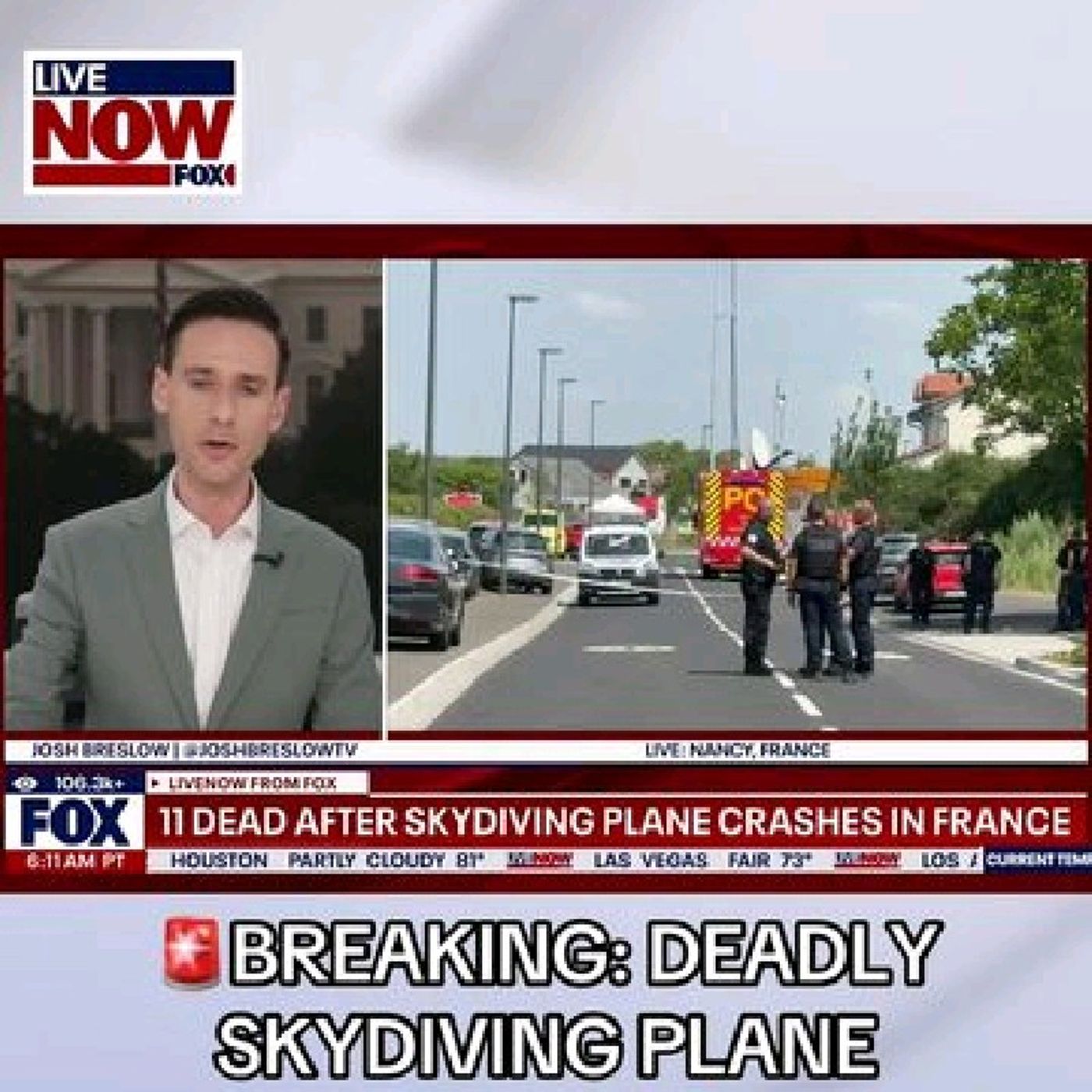 A skydiving plane crashed in northeastern France on Sunday, killing all 11 people on board. episode artwork