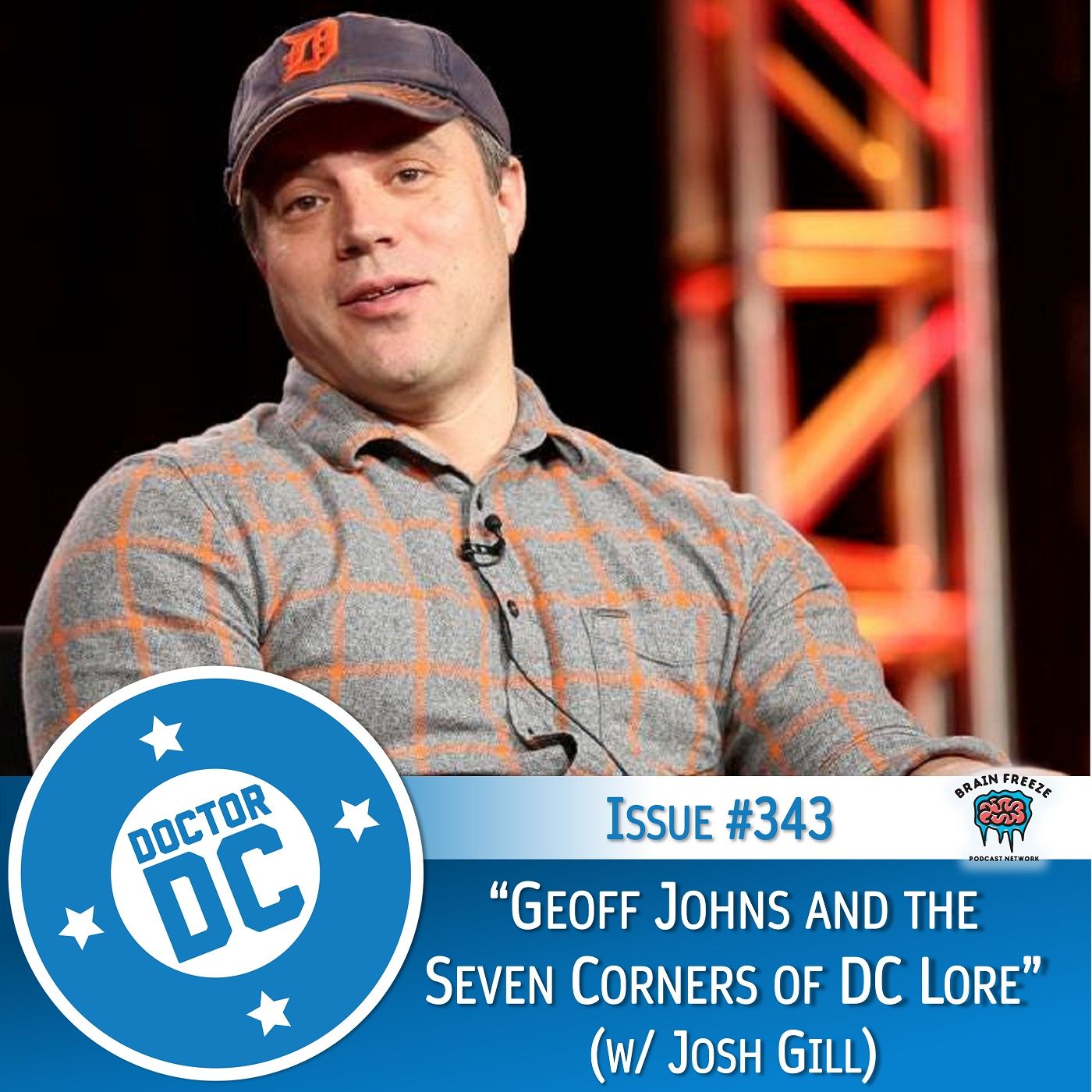 Issue #343 - "Geoff Johns and the Seven Corners of DC Lore" (w/ Josh Gill) episode artwork