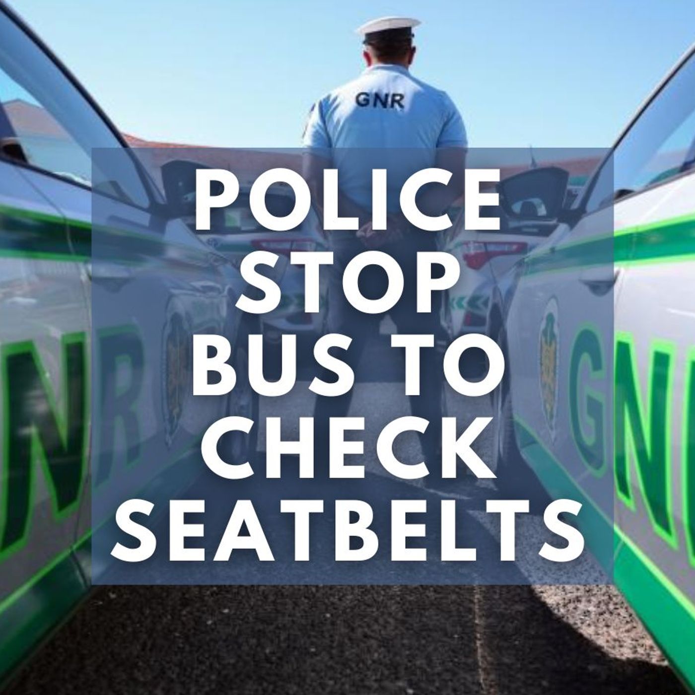Portuguese Police (GNR) STOP Bus To Check Seatbelt Compliance! #portugal #GNR #coachtravel