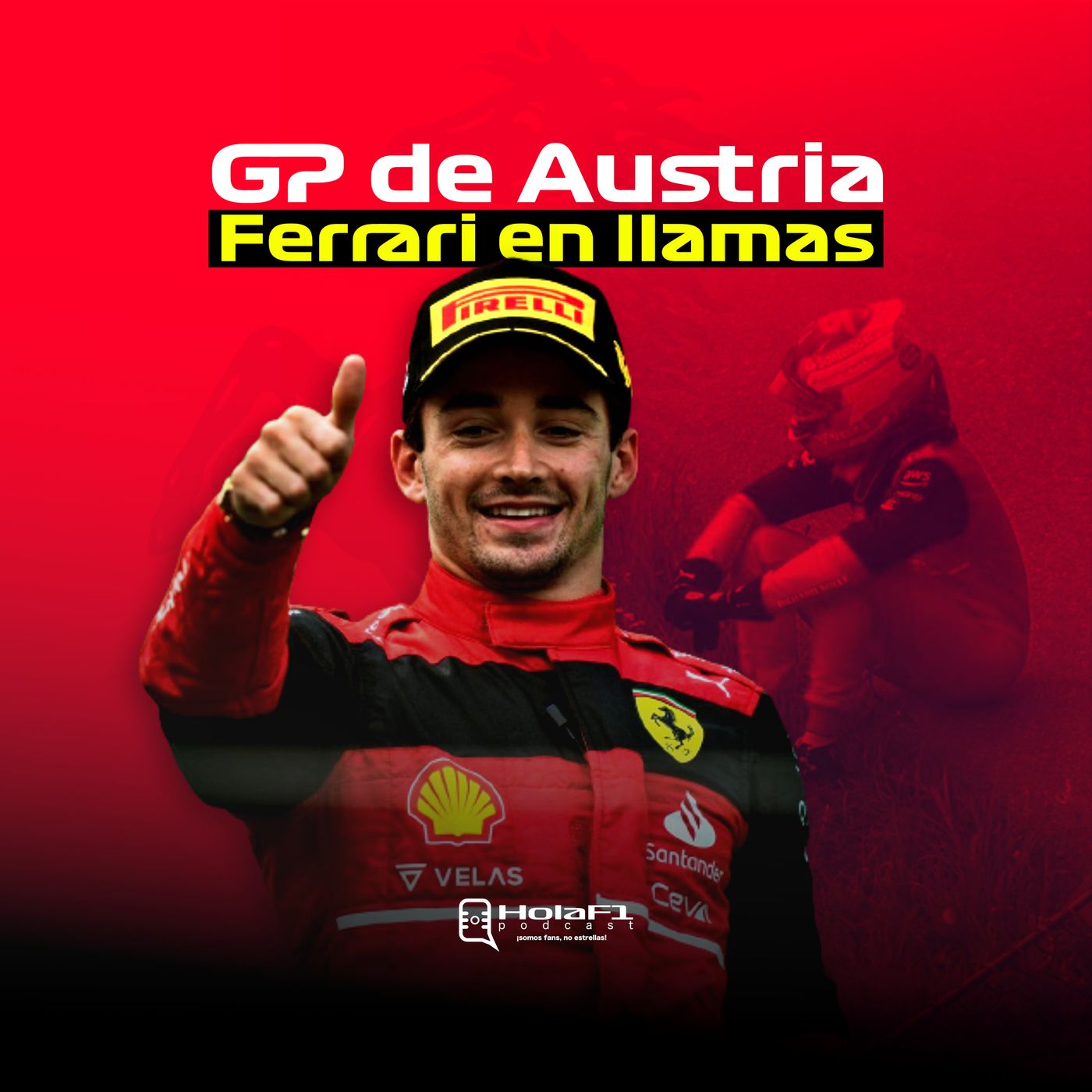 Ferrari en llamas 🔥 GP de Austria