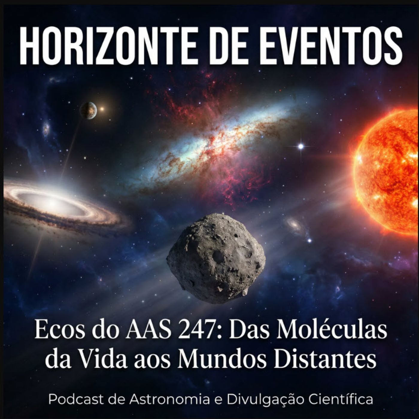 Horizonte de Evento - Episódio 83 - Ecos da AAS 247: Das Moléculas da Vida Aos Mundos Distantes episode artwork