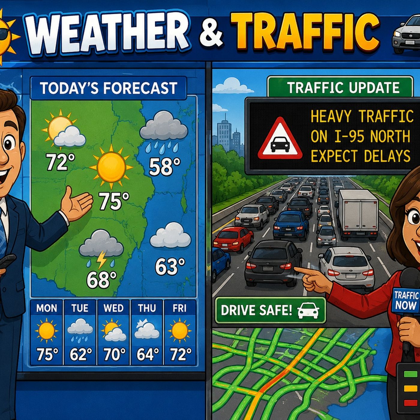 T.F.P # 221 Weather & Traffic episode artwork