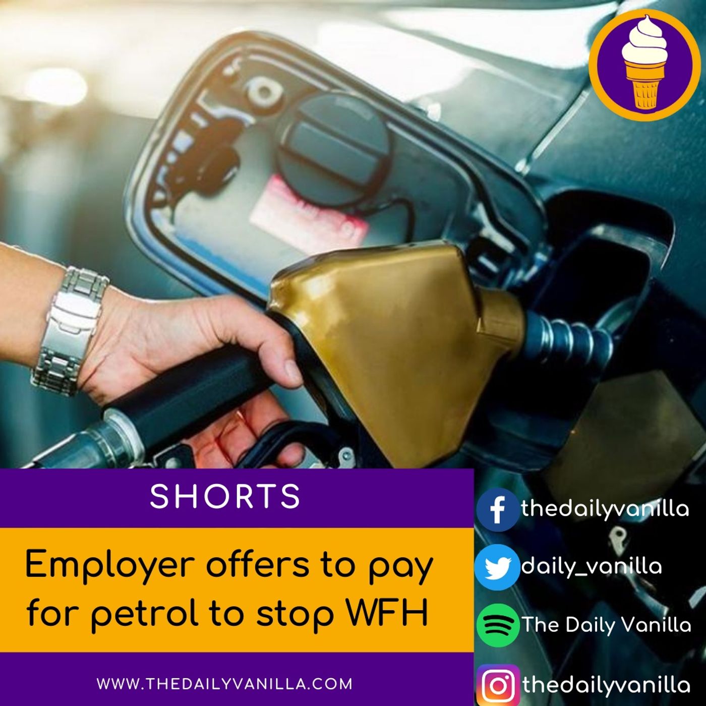 Employer offers to pay for petrol to stop WFH Employer offers to pay for petrol to stop WFH