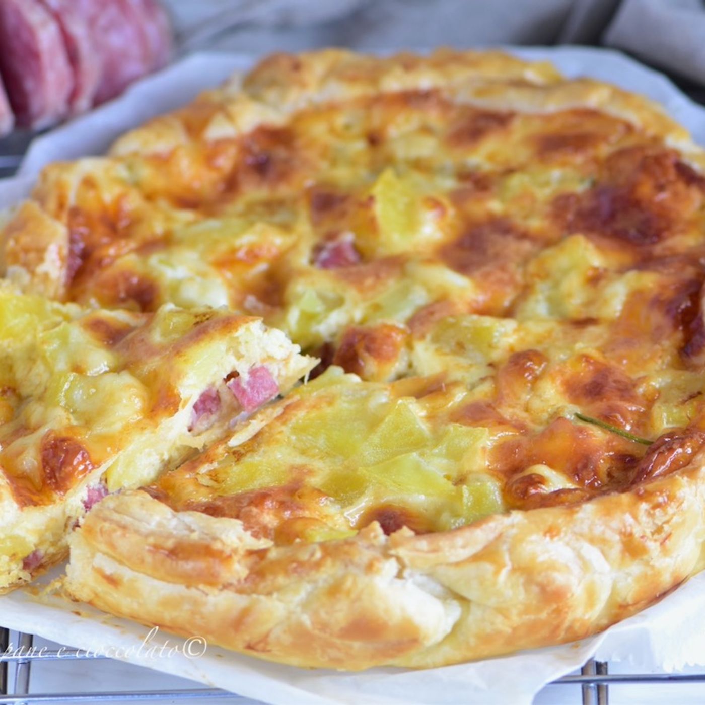 TORTA SALATA DI PATATE FRAGRANTE