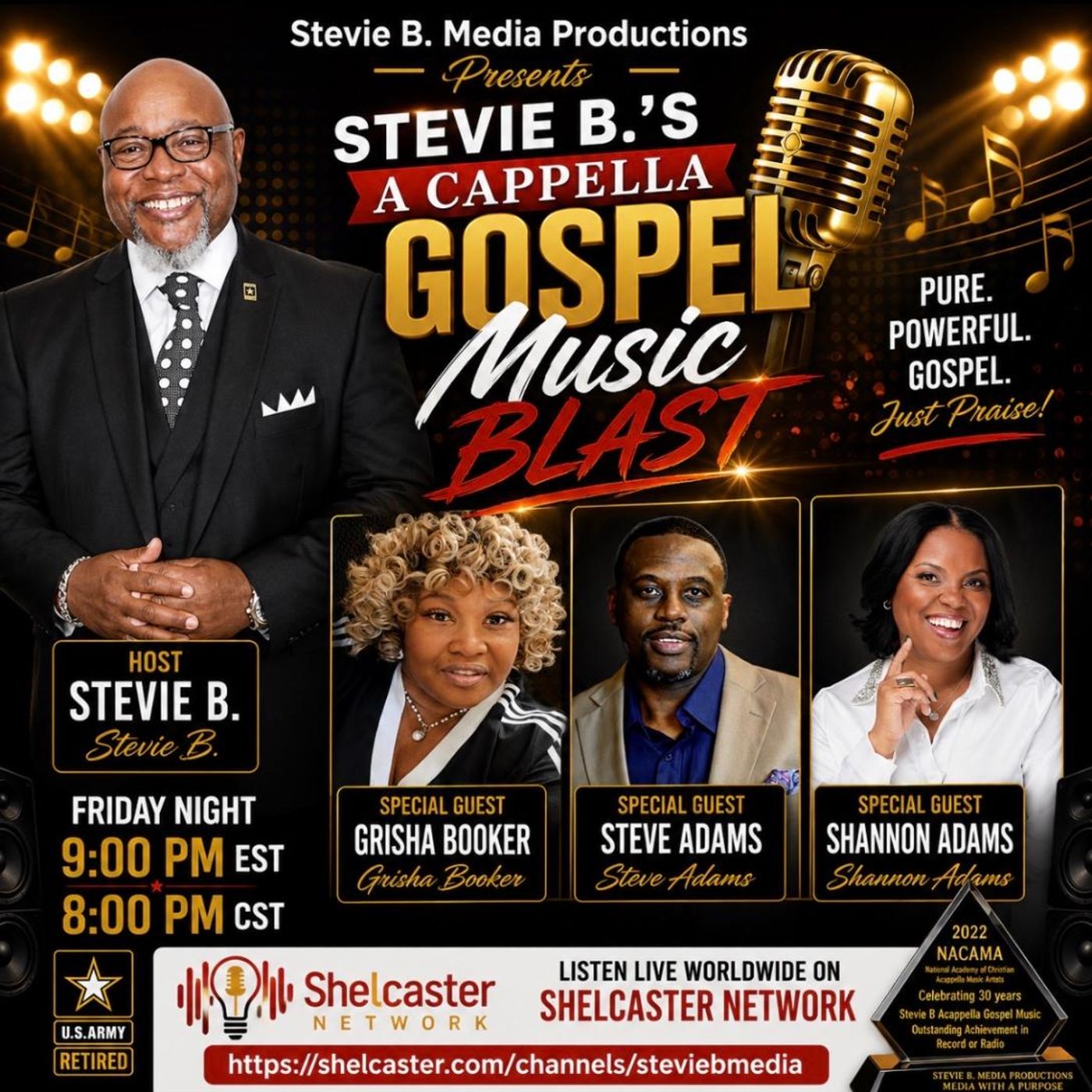 Stevie B. Acappella Gospel Music Blast - (Episode 358) episode artwork