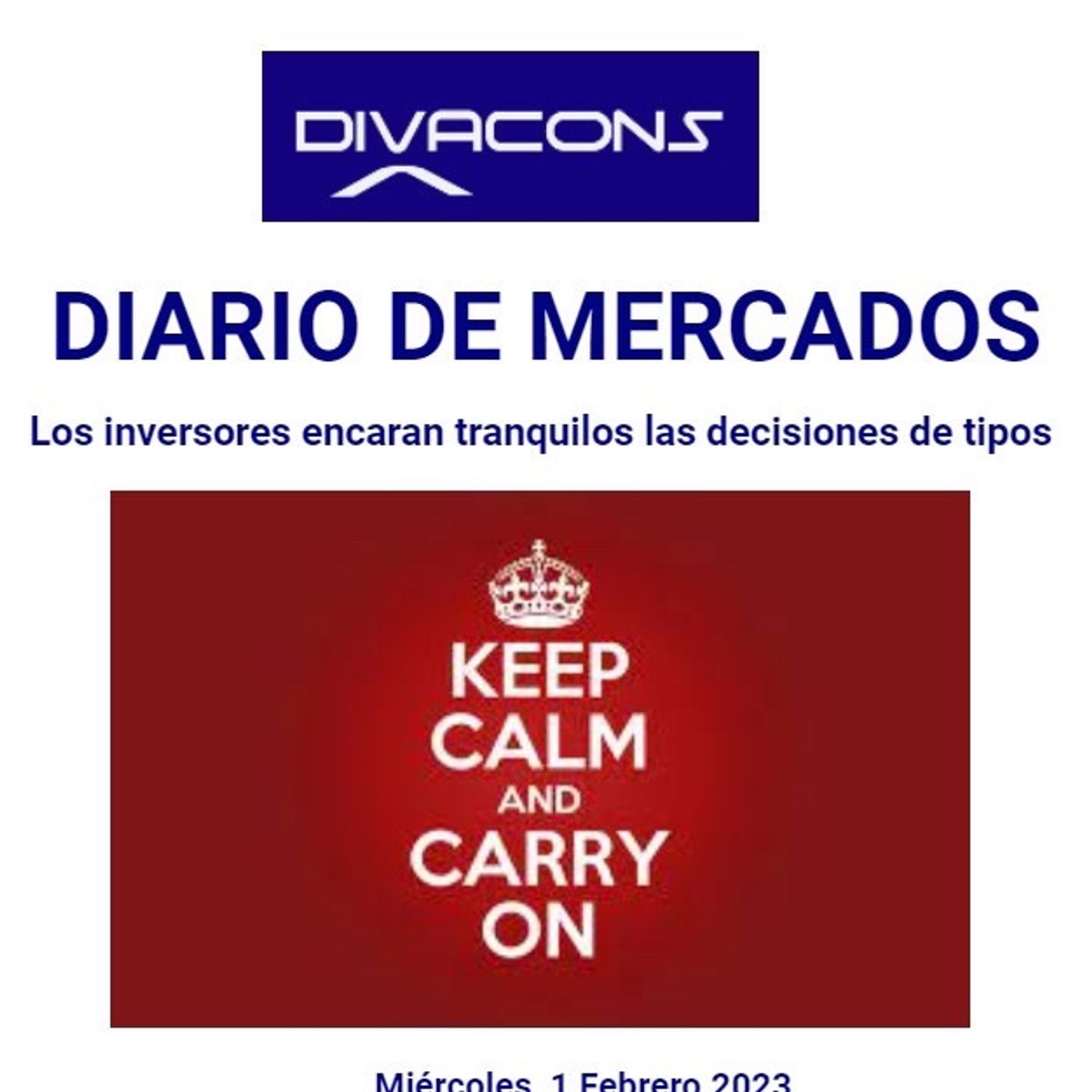 PODCAST DIARIO DE MERCADOS Miércoles 1 Febrero episode artwork