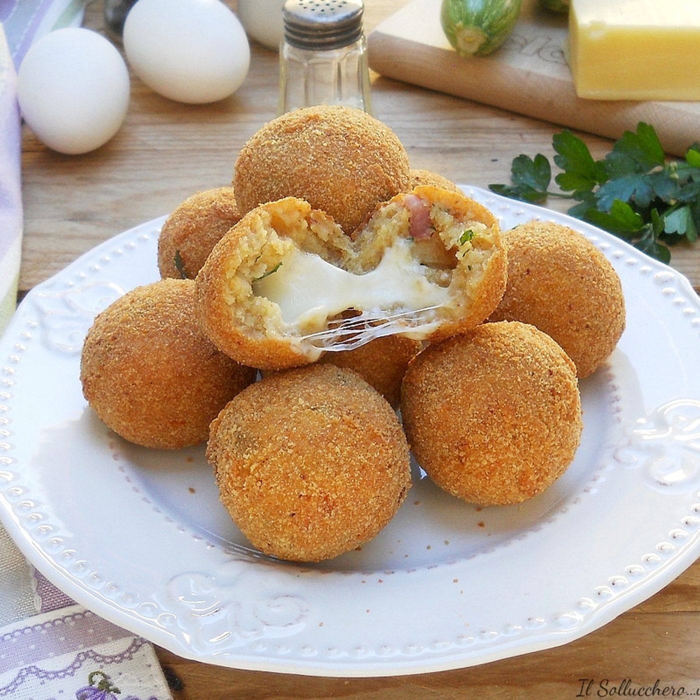 Polpette alle zucchine con cuore filante episode artwork