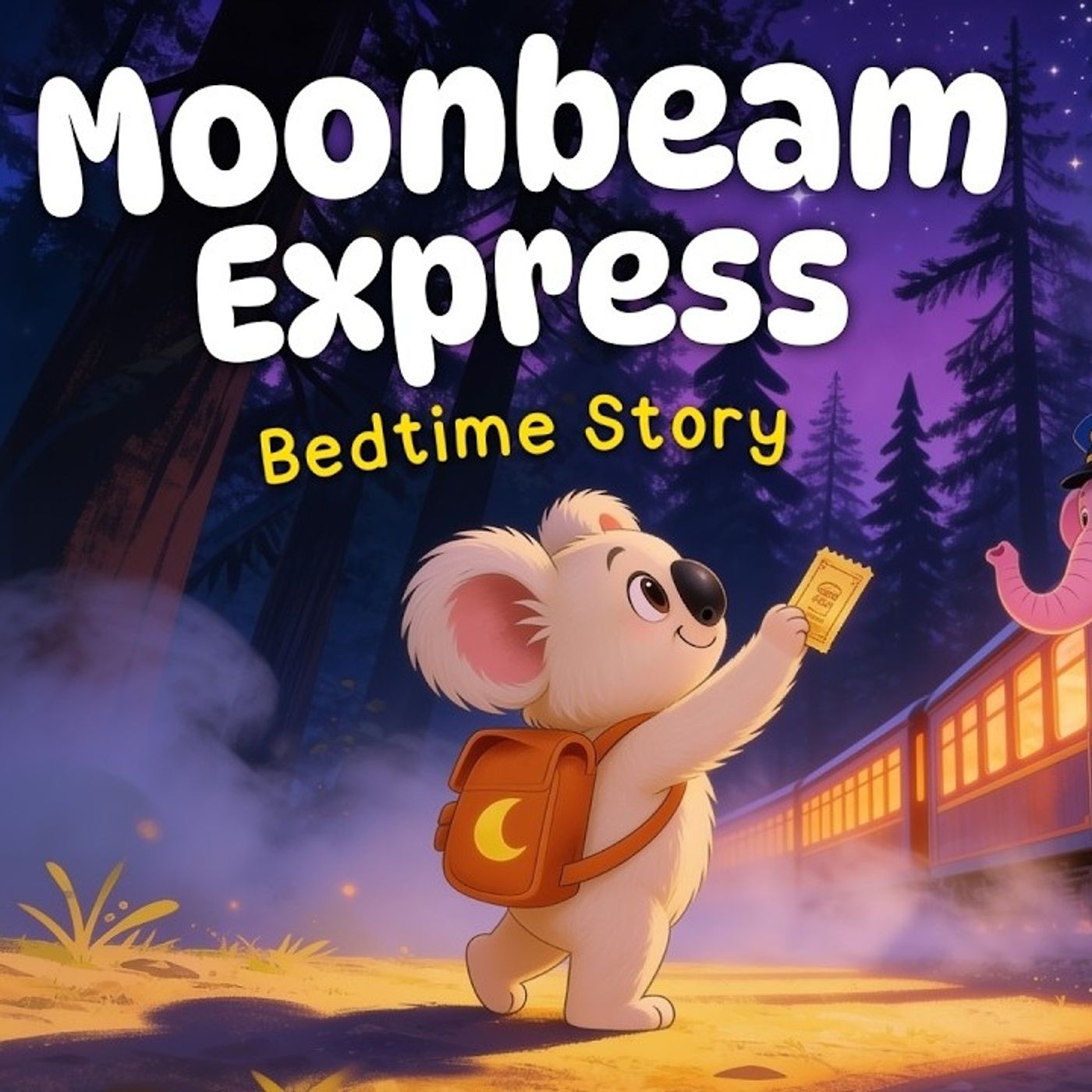 The Moonbeam Express   Cozy Train Bedtime Story for Kids  with Koko The Koala episode artwork