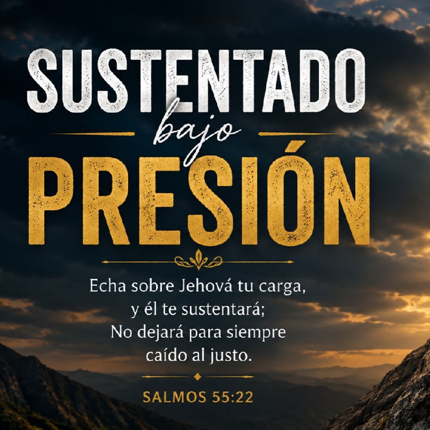 Sustentado bajo presión. Devocional 08-28-2026