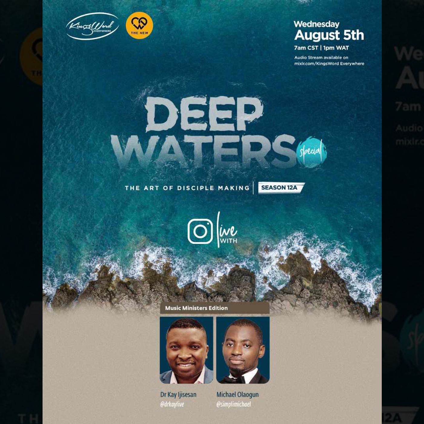 The Art of Disciple Making S12 E3 Music Ministers Edition - Dr Kay Ijisesan with Michael Olaogun episode artwork
