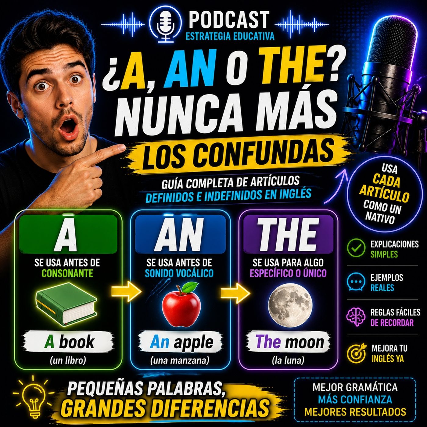 #Episodio40 | Artículos Definidos e Indefinidos en Inglés | Aprende a Usar A, AN y THE Correctamente