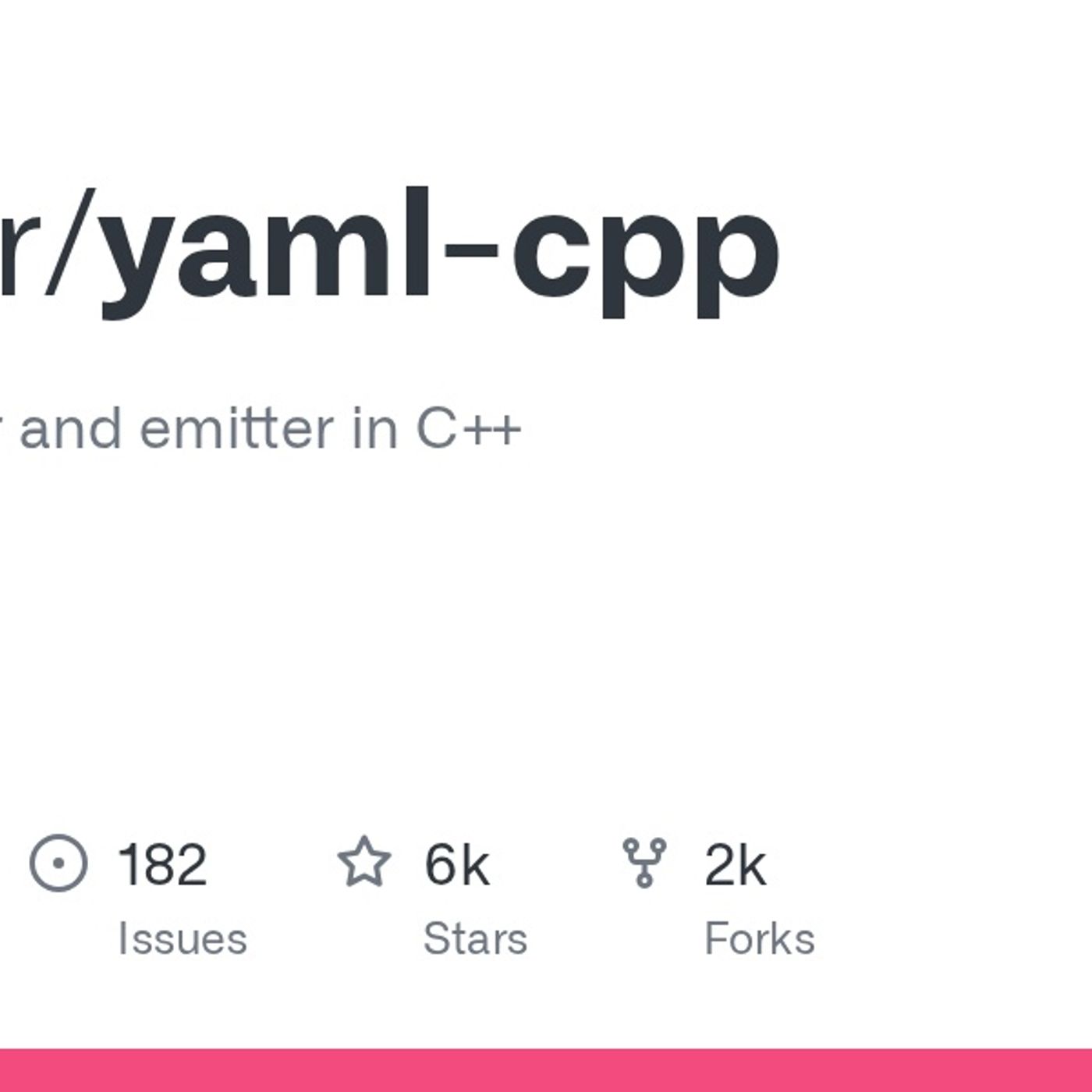 GitHub - jbeder/yaml-cpp: A YAML parser and emitter in C++