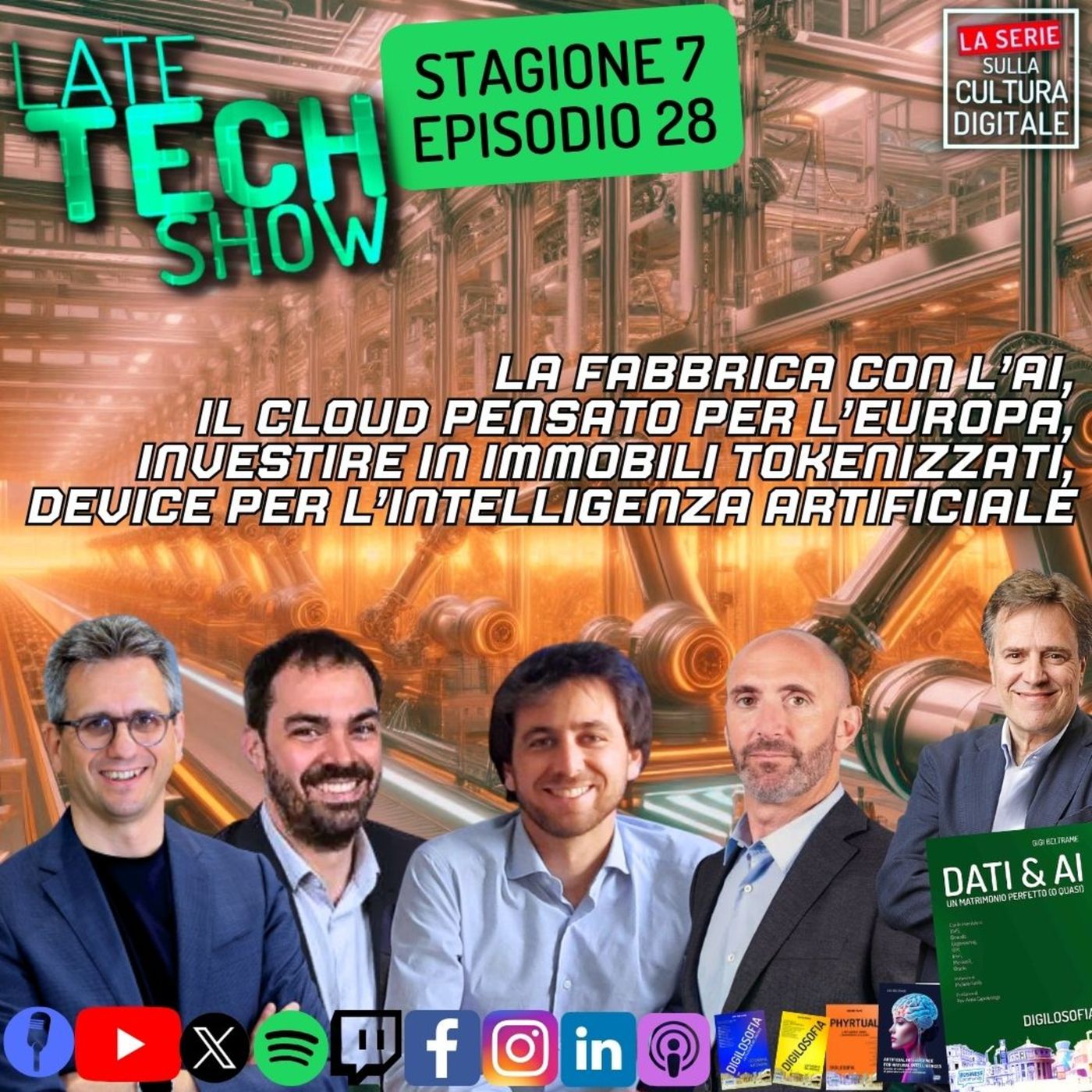 Fabbrica con AI, cloud sovrano europeo, immobili tokenizzati, device con AI - S07e28