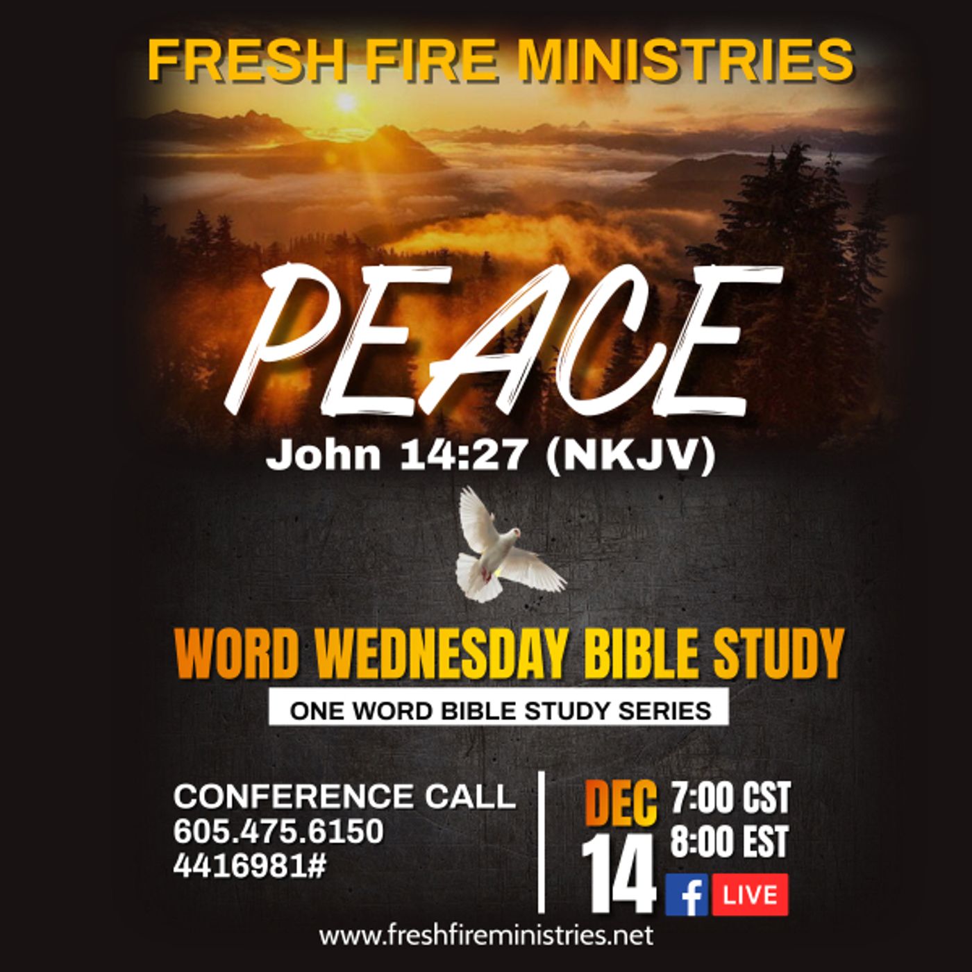 One Word Bible Study Series "Peace" John 14:27 (NKJV) episode artwork