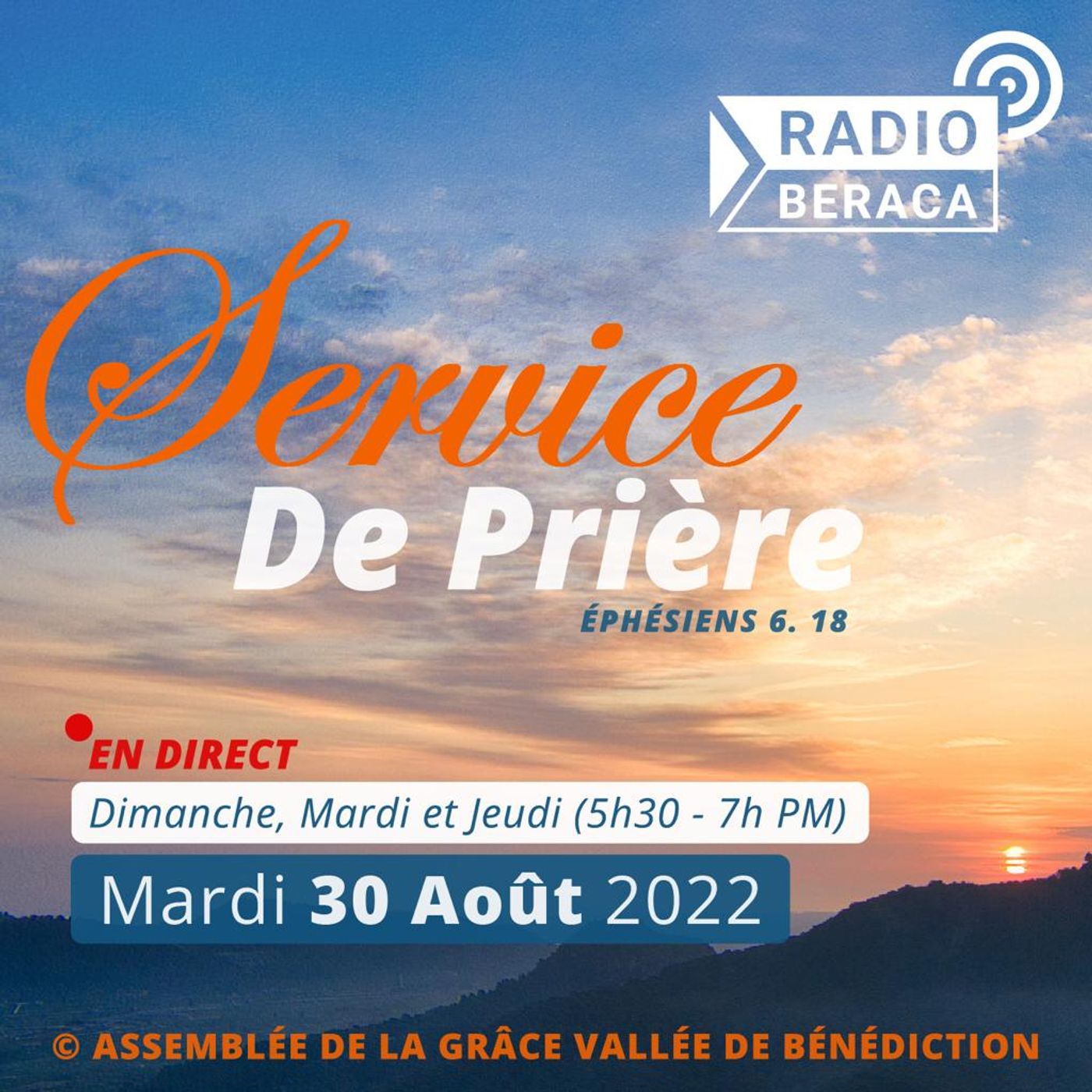Mardi 30 août 2022.- Service de prière episode artwork