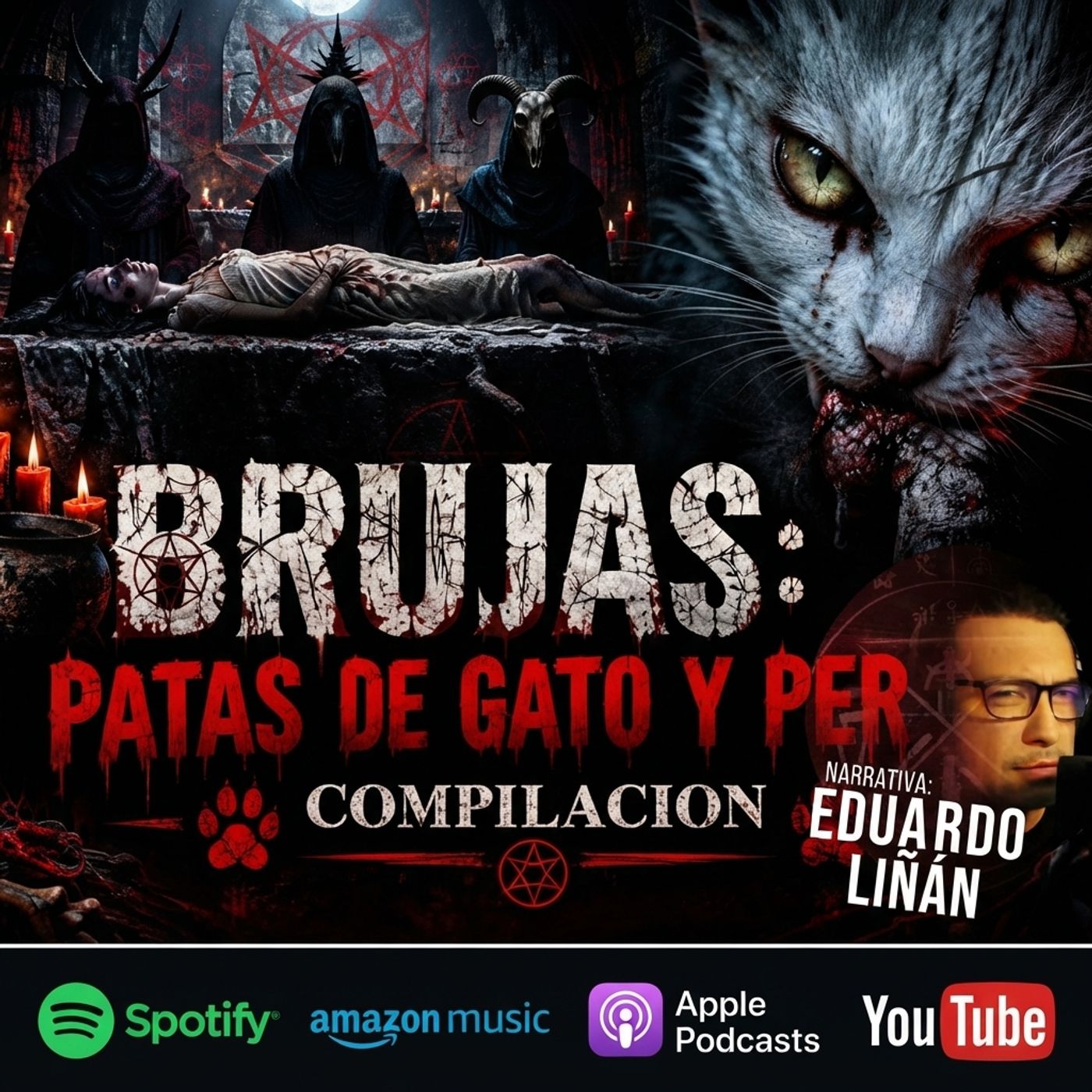 Portada de El HorrorCast de Eduardo Liñán