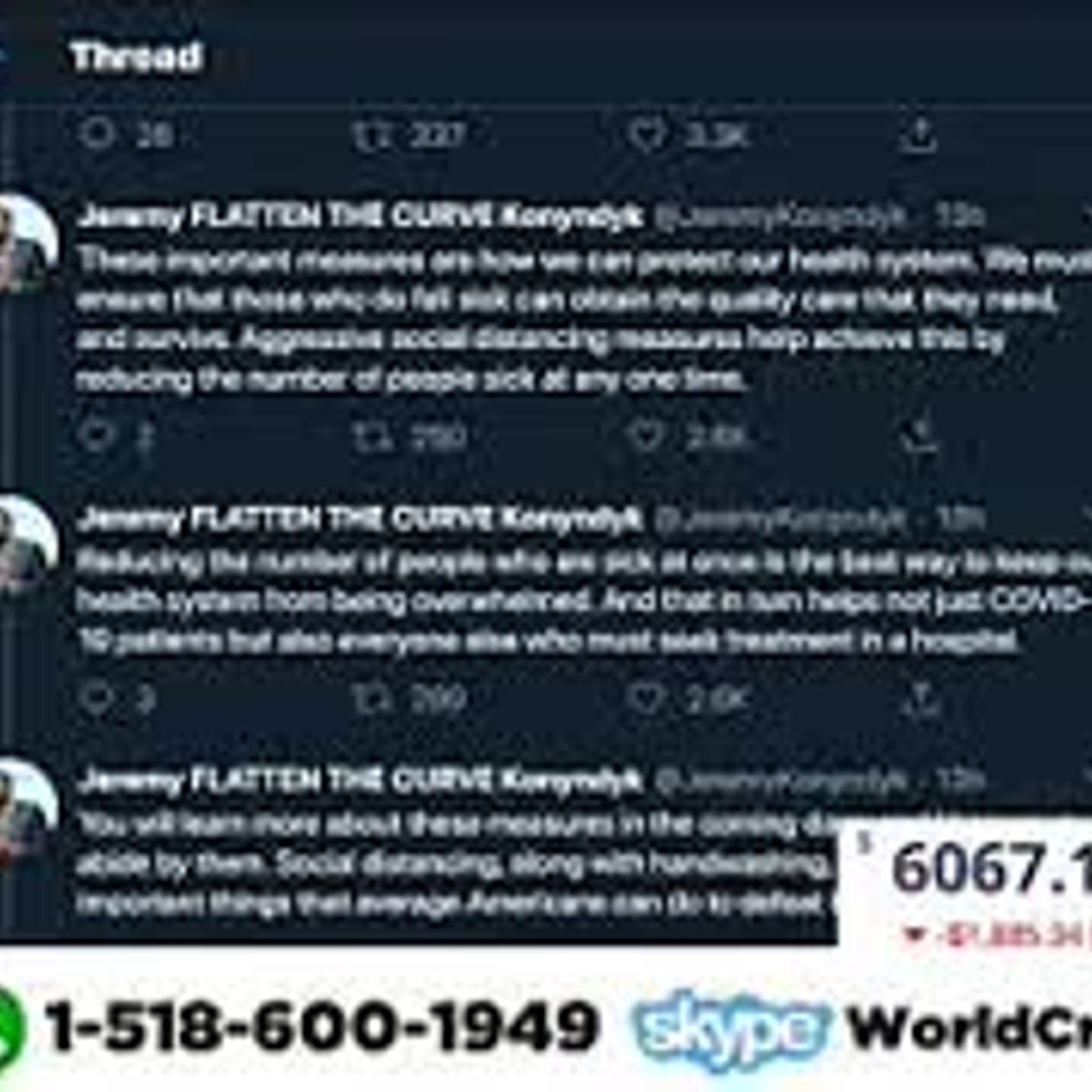 Bitcoin Down 23% #LIVE CALL-IN - DOW Down 8% - Don’t Panic.  Like & Subscribe - THS #007