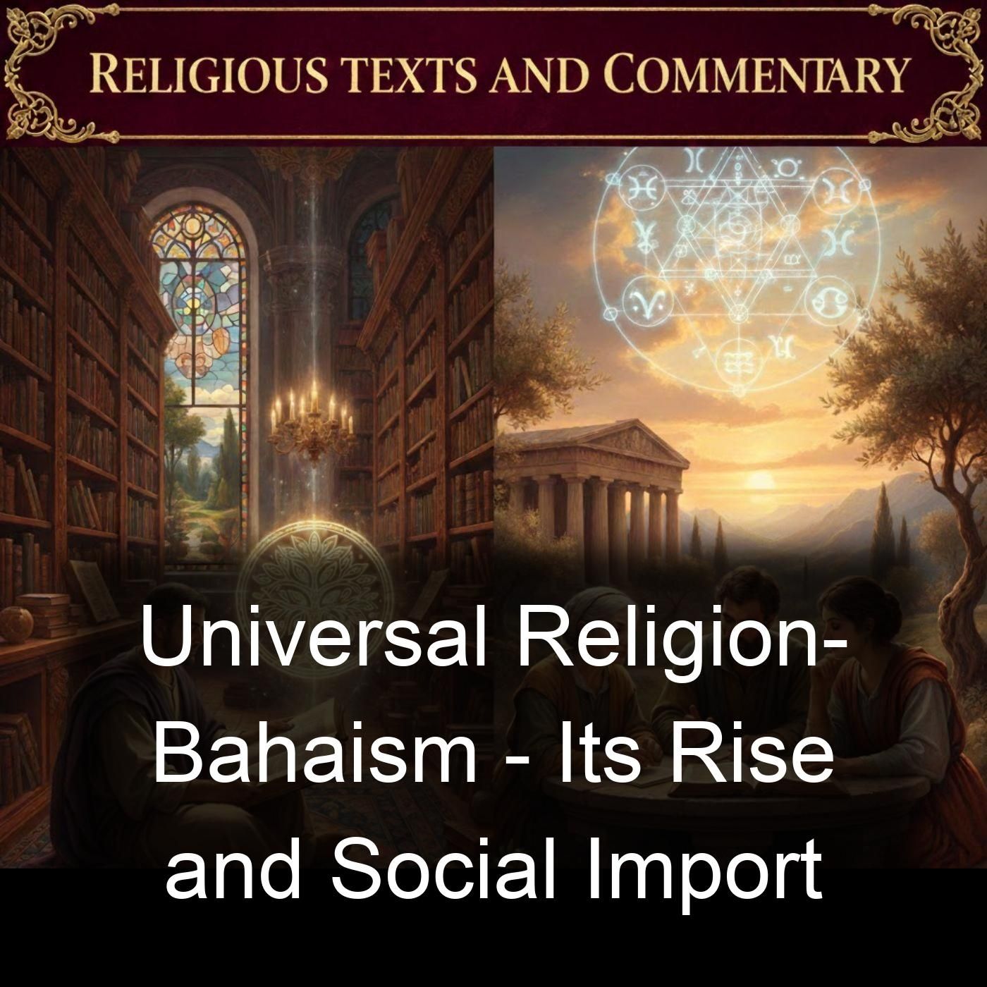 Universal Religion-  Bahaism - Its Rise and Social Import cover art