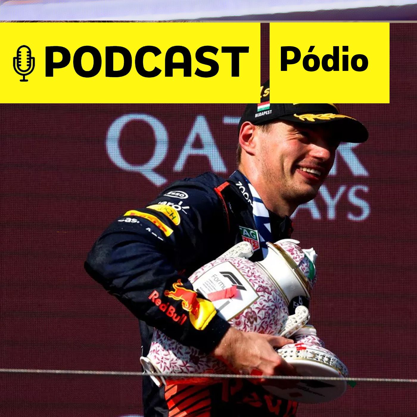 Podcast Pódio - VERSTAPPEN e Red Bull supremos, Norris supera Pérez, Hamilton é 4º pós-pole. F1 na Hungria em debate episode artwork