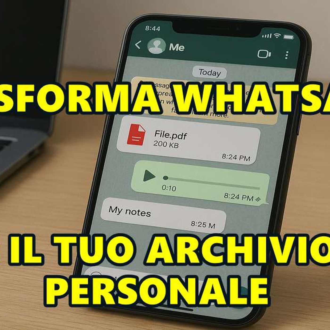 UTILIZZA WHATSAPP COME IL TUO ARCHIVIO DATI PERSONALE episode artwork
