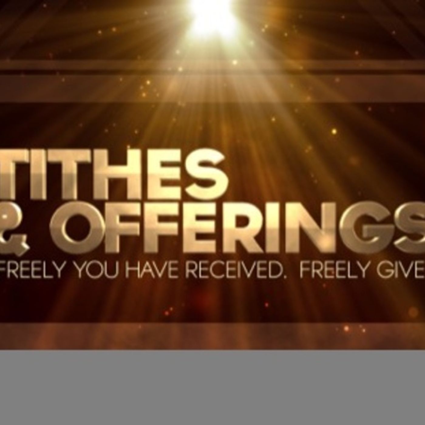Tithing & Giving in New Testament
