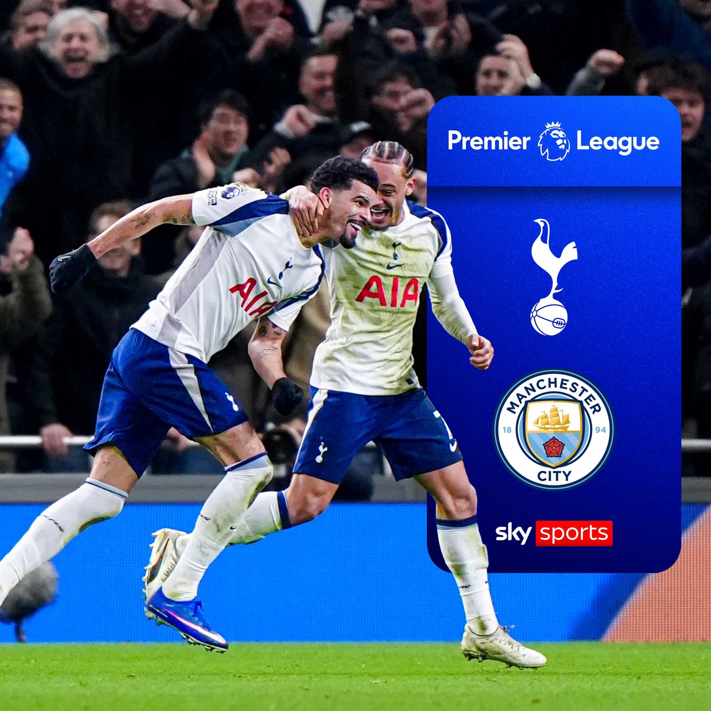 Solanke's scorpion damages City title bid as Spurs fight back to draw