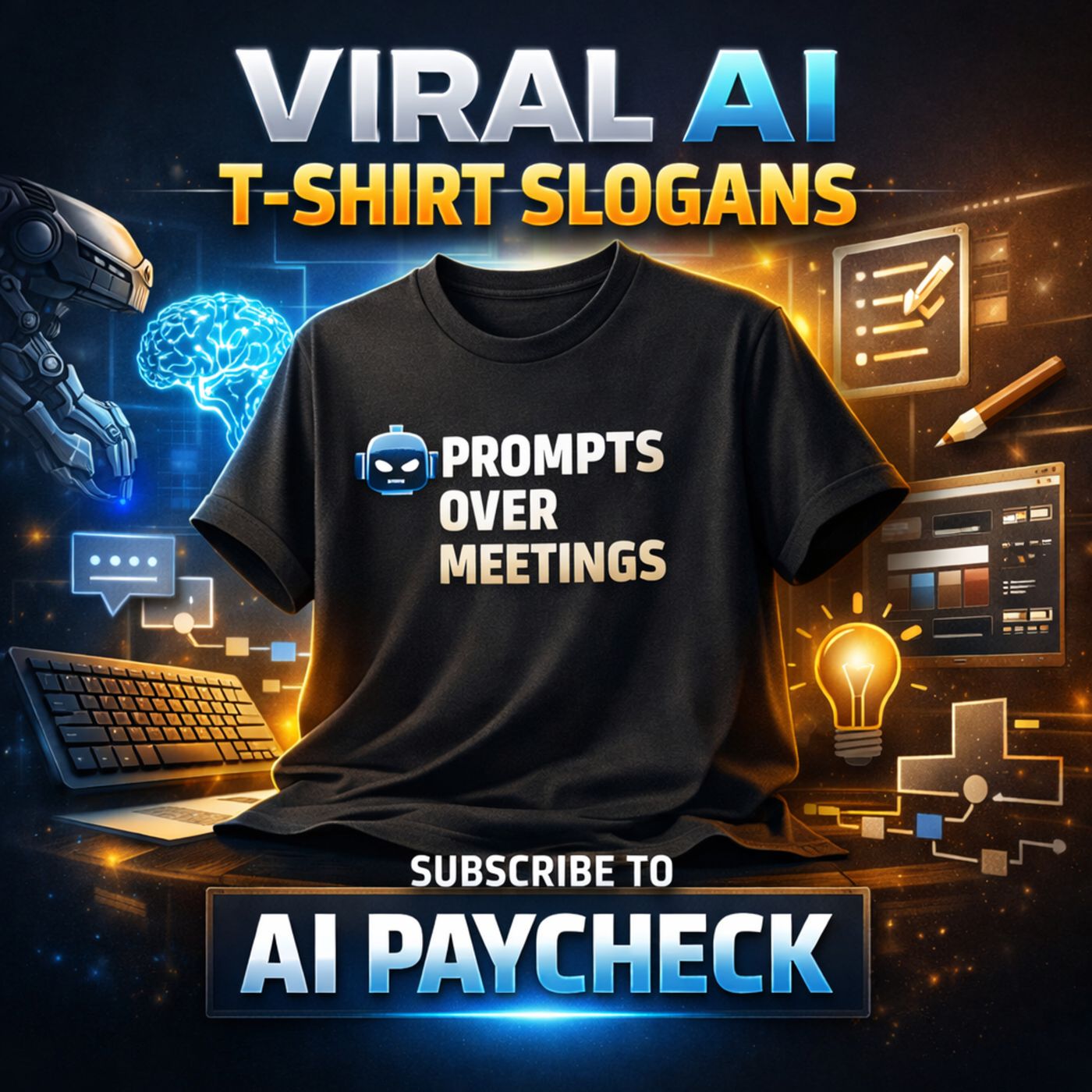 Viral AI T-Shirt Slogans