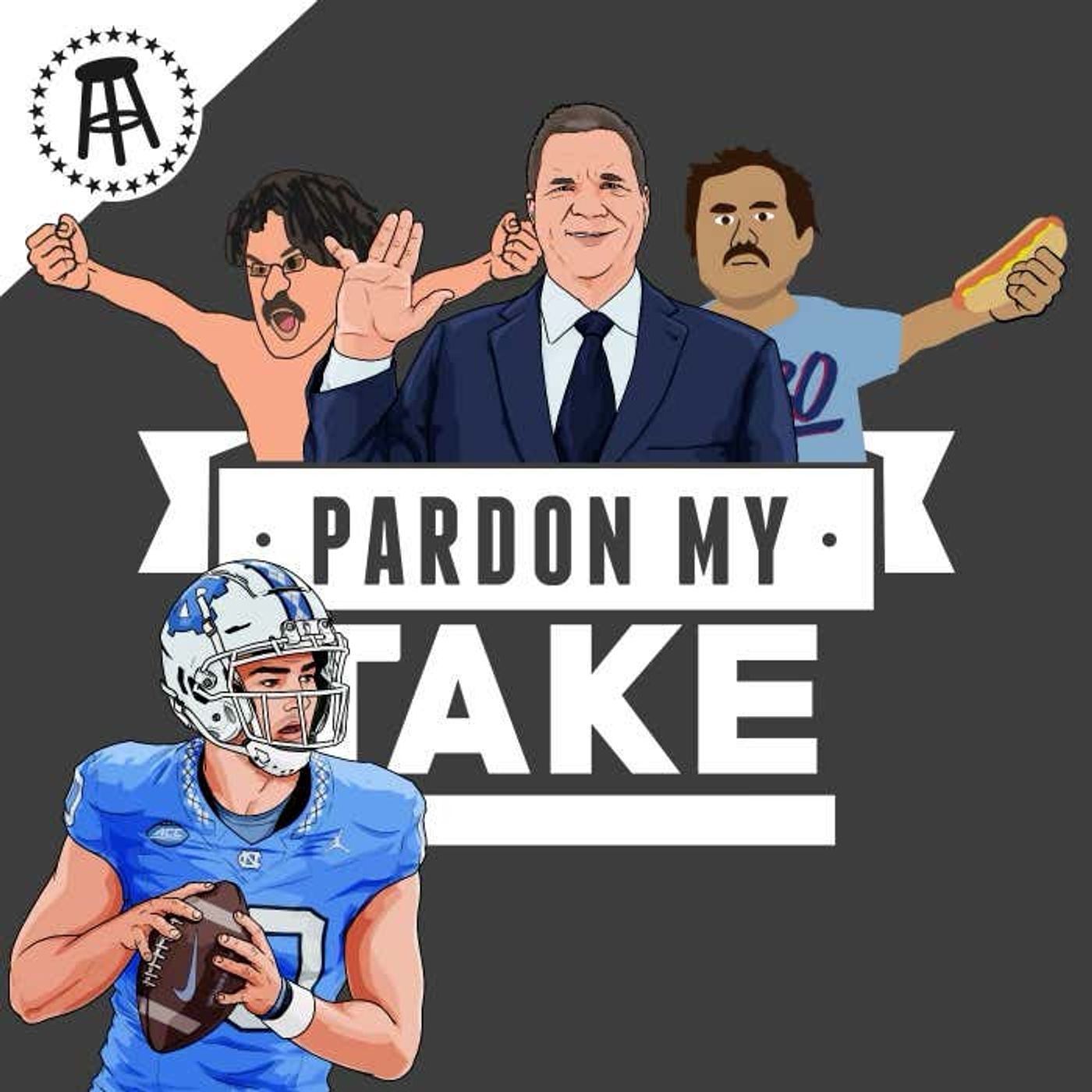 NFL With Brian Baldinger, 1 Question With Drake Maye, CFB Talk And Hot Seat/Cool Throne episode artwork