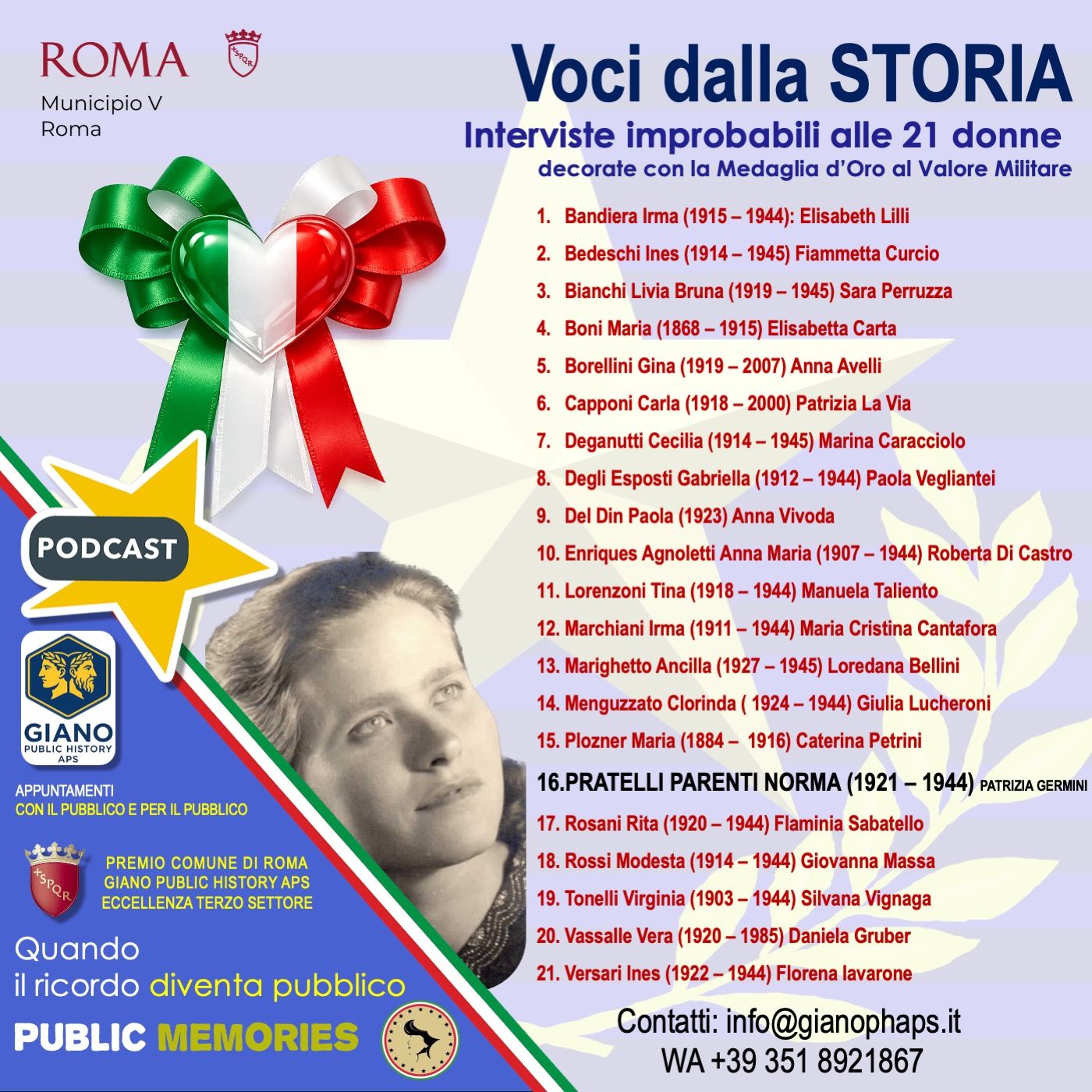 Norma PARENTI La carrozzina della libertà. Madre, staffetta partigiana e Medaglia d’Oro al Valore Militare episode artwork