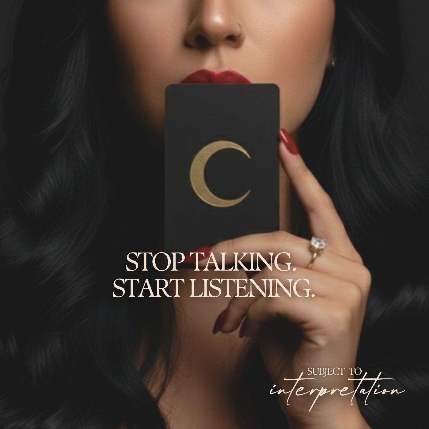 Stop Talking. Start Listening.