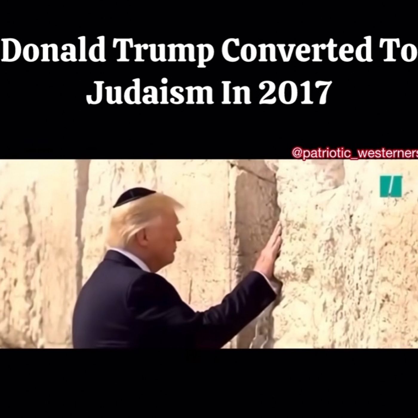 Breaking: Trump the First Jewish President!?!