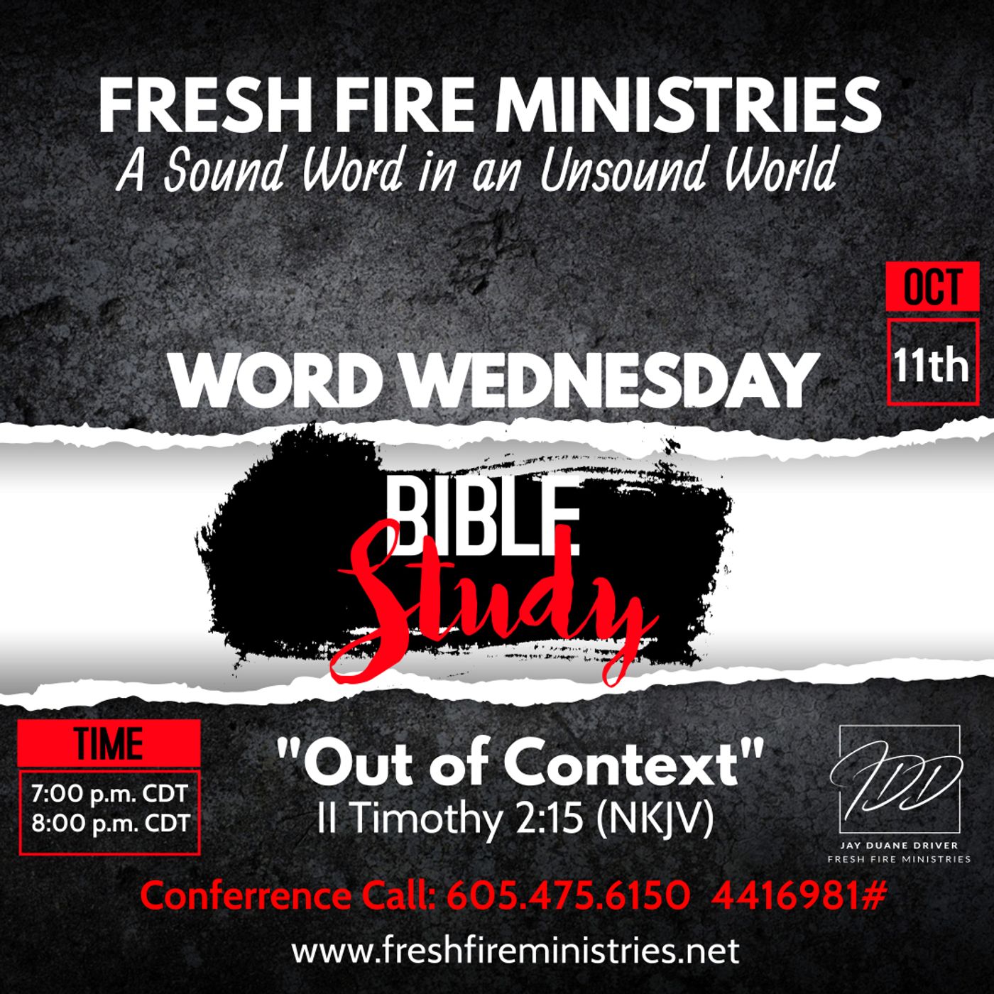 Word Wedneday Bible Study "Out of Context" II Timothy 2:15 (NKJV) episode artwork